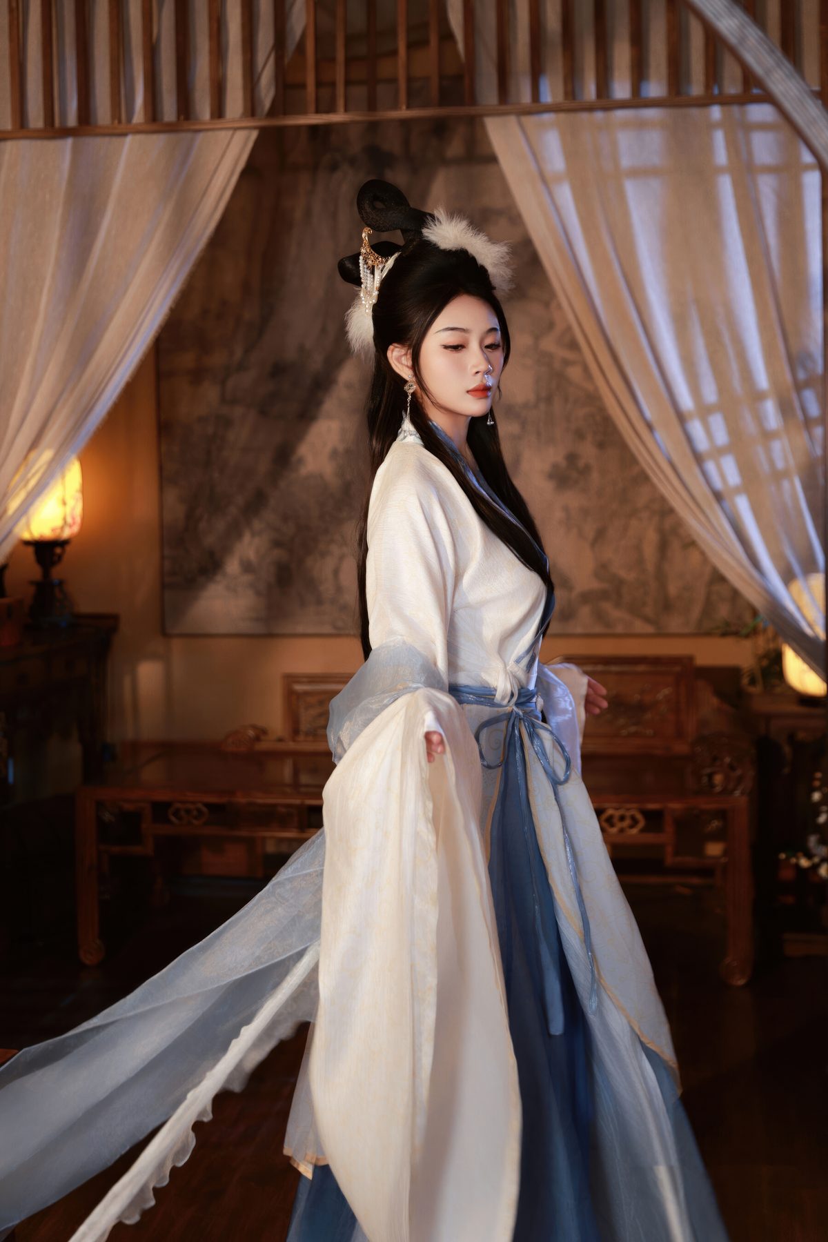 南乔 中秋主题 汉服·嫦娥 COS写真
