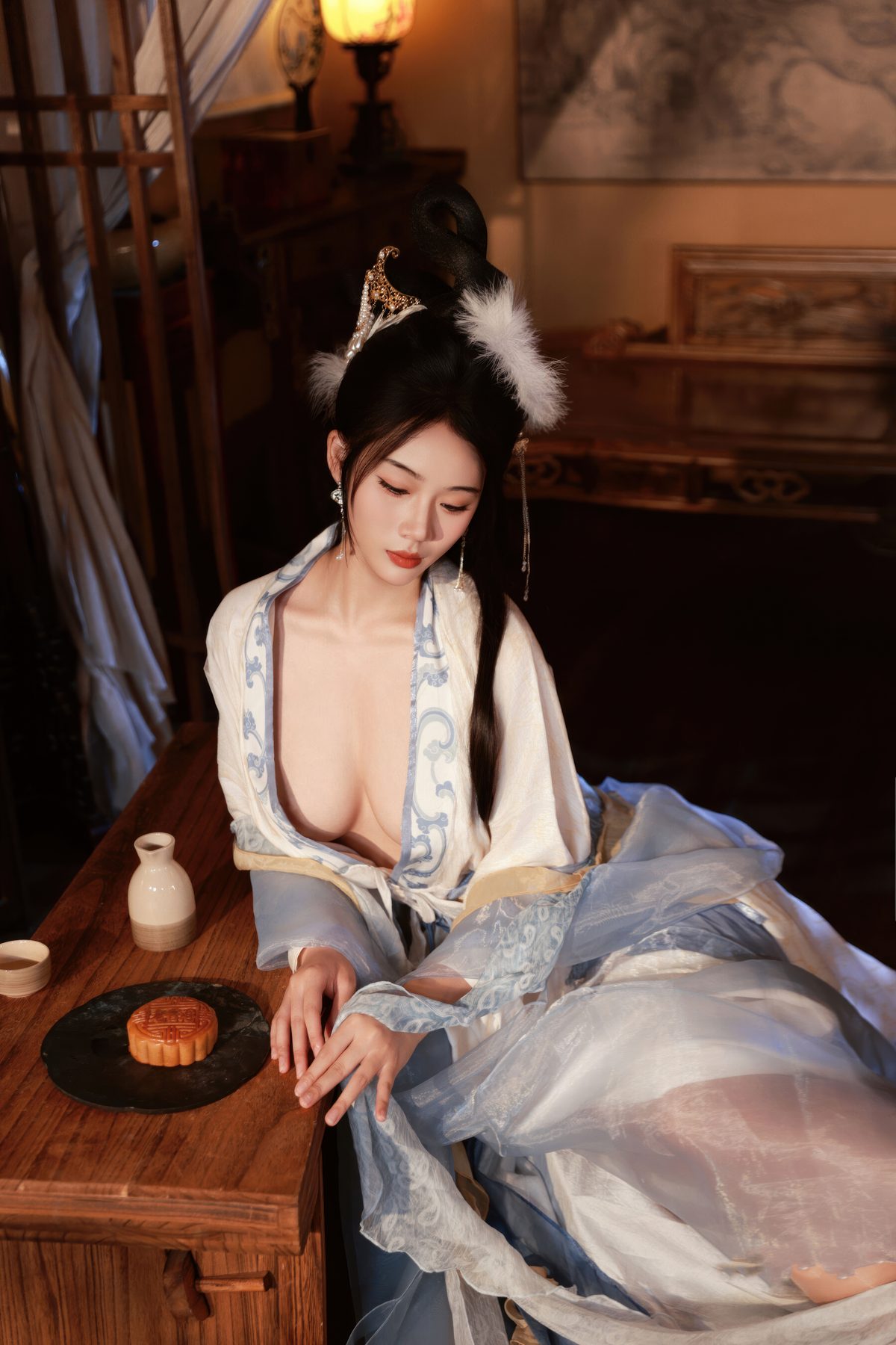南乔 中秋主题 汉服·嫦娥 COS写真