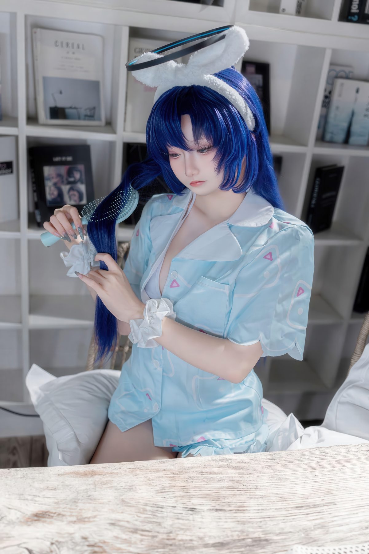 喜欢爱理吗 优香睡衣 COS写真