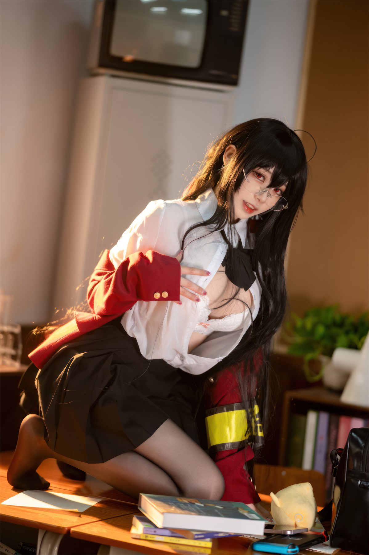 安食Ajiki 碧蓝航线 大凤 JK COS写真