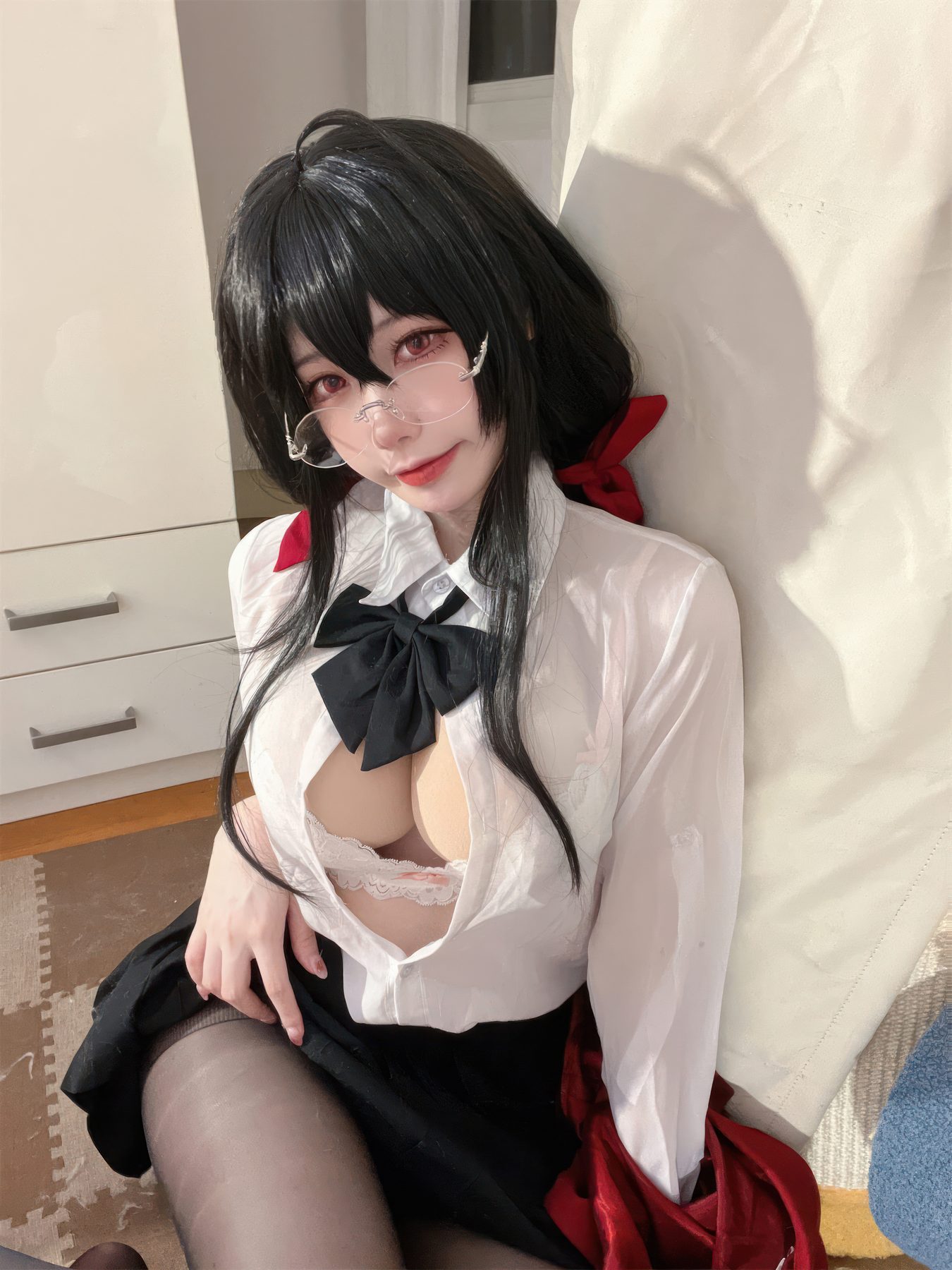 安食Ajiki 碧蓝航线 大凤 JK COS写真