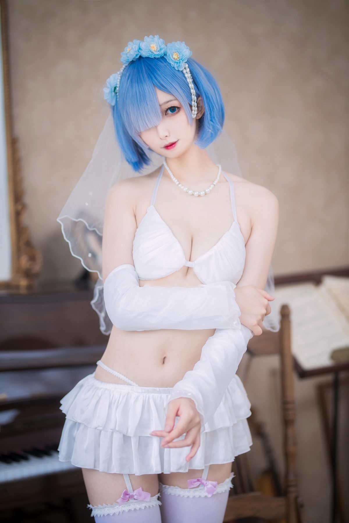 封疆疆v 蕾姆花嫁 COS写真