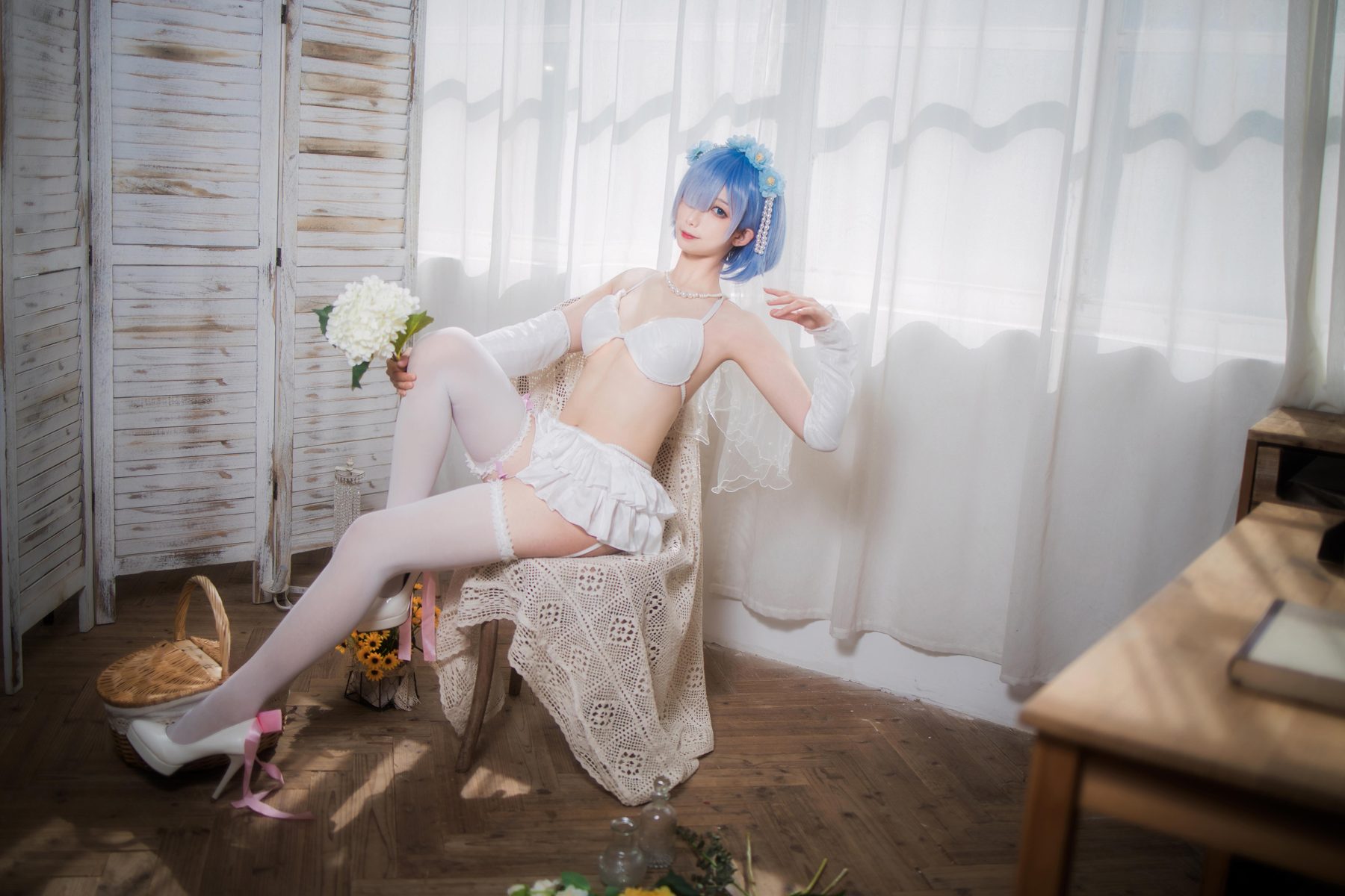 封疆疆v 蕾姆花嫁 COS写真