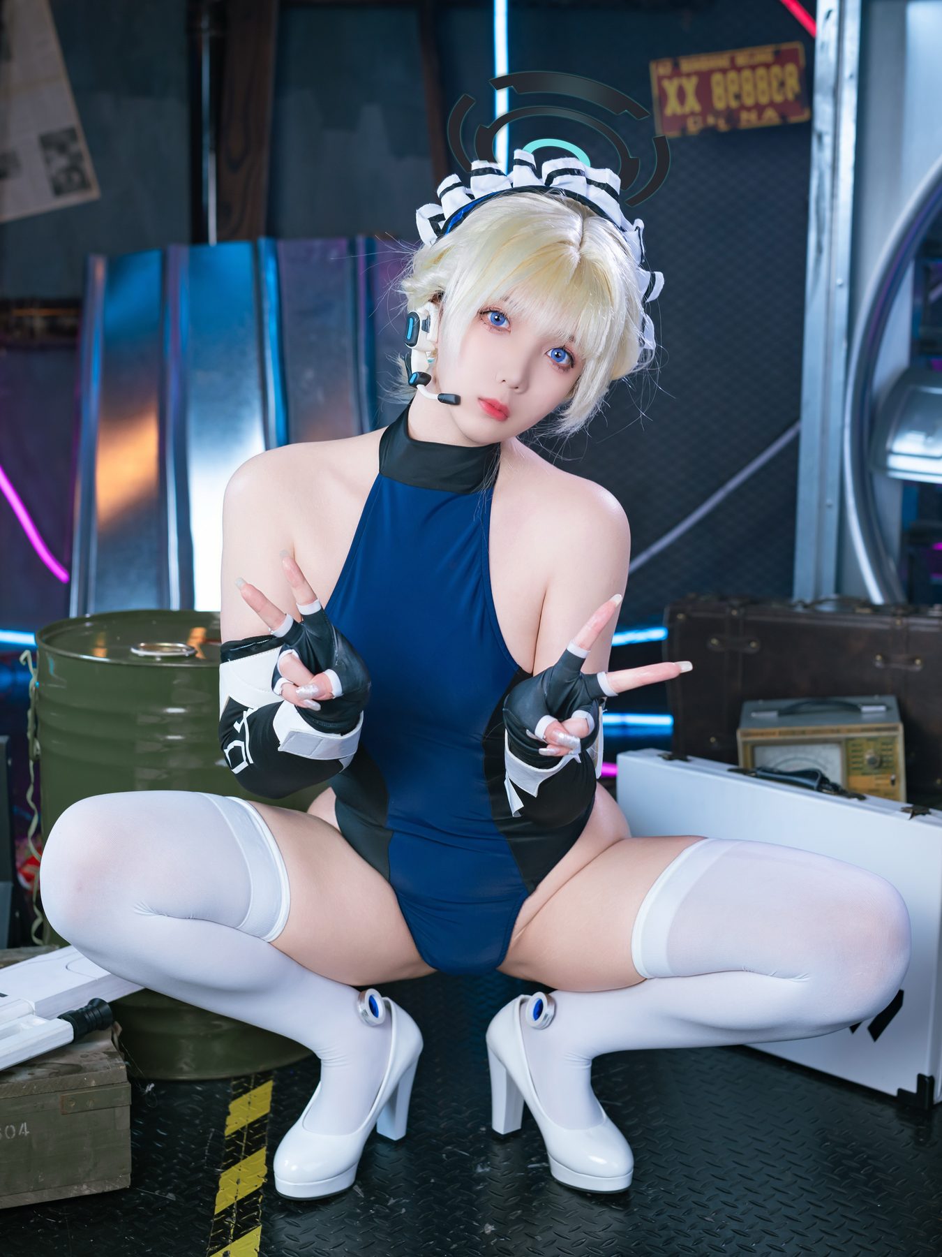 小和甜酒 蔚蓝档案 飞鸟马时女仆 COS写真