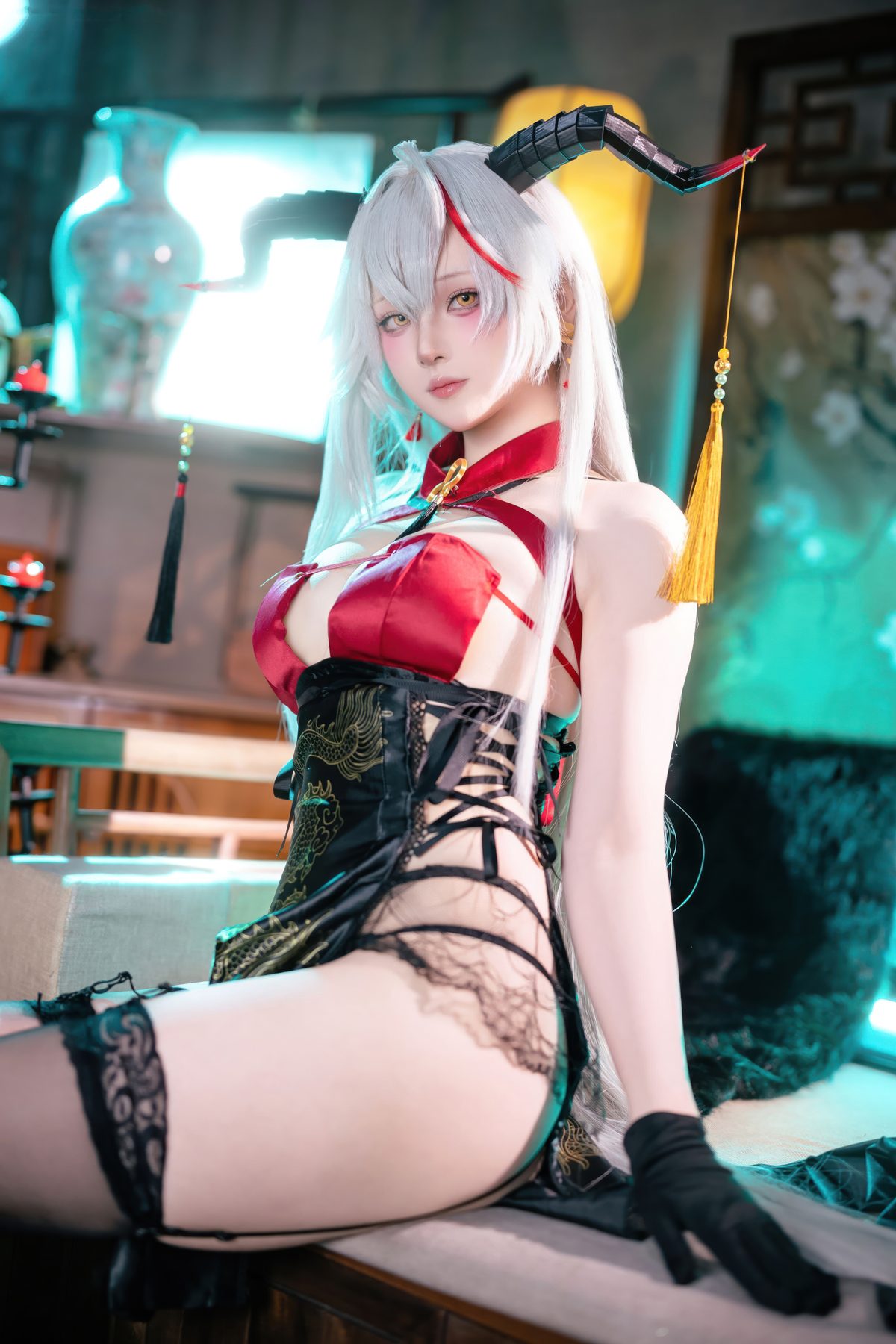 屿鱼 碧蓝航线 埃吉尔旗袍 COS写真