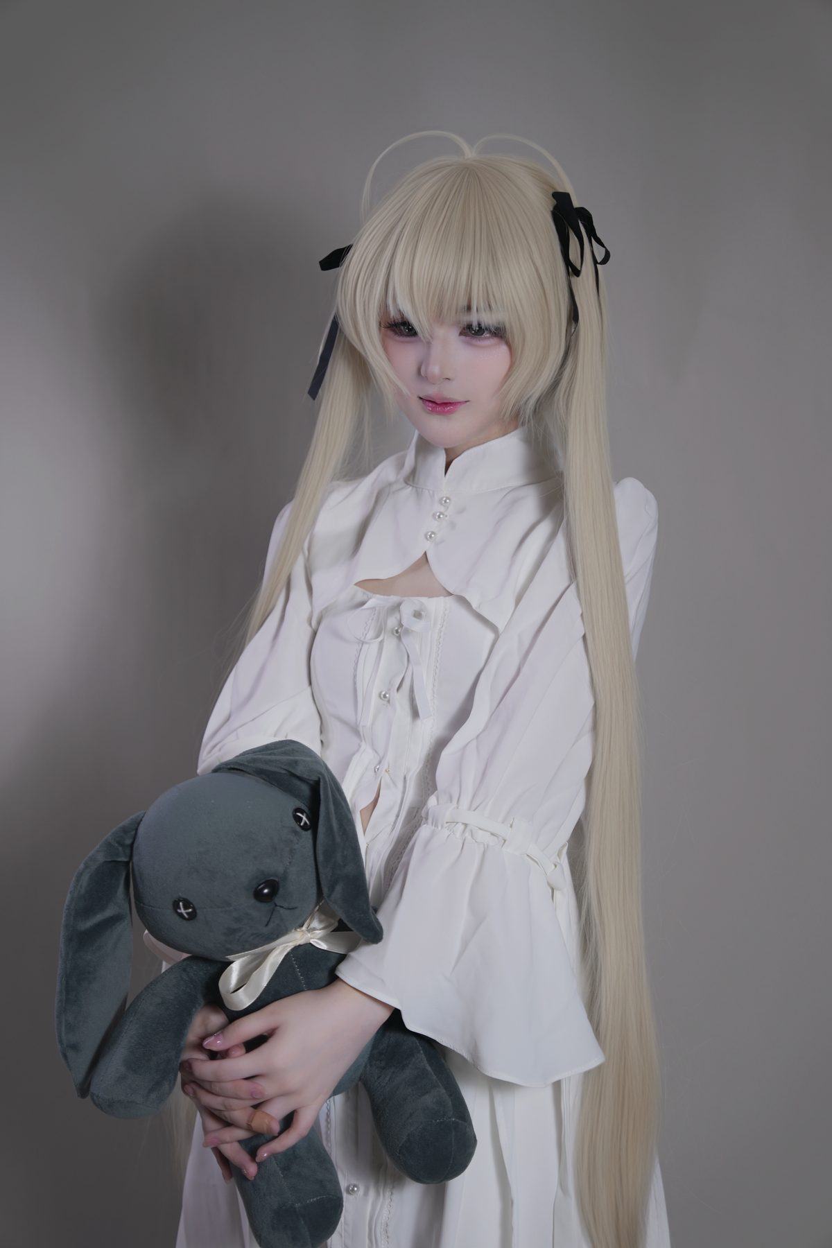 幼愛Youmeko 缘之空 春日野穹白裙 COS写真
