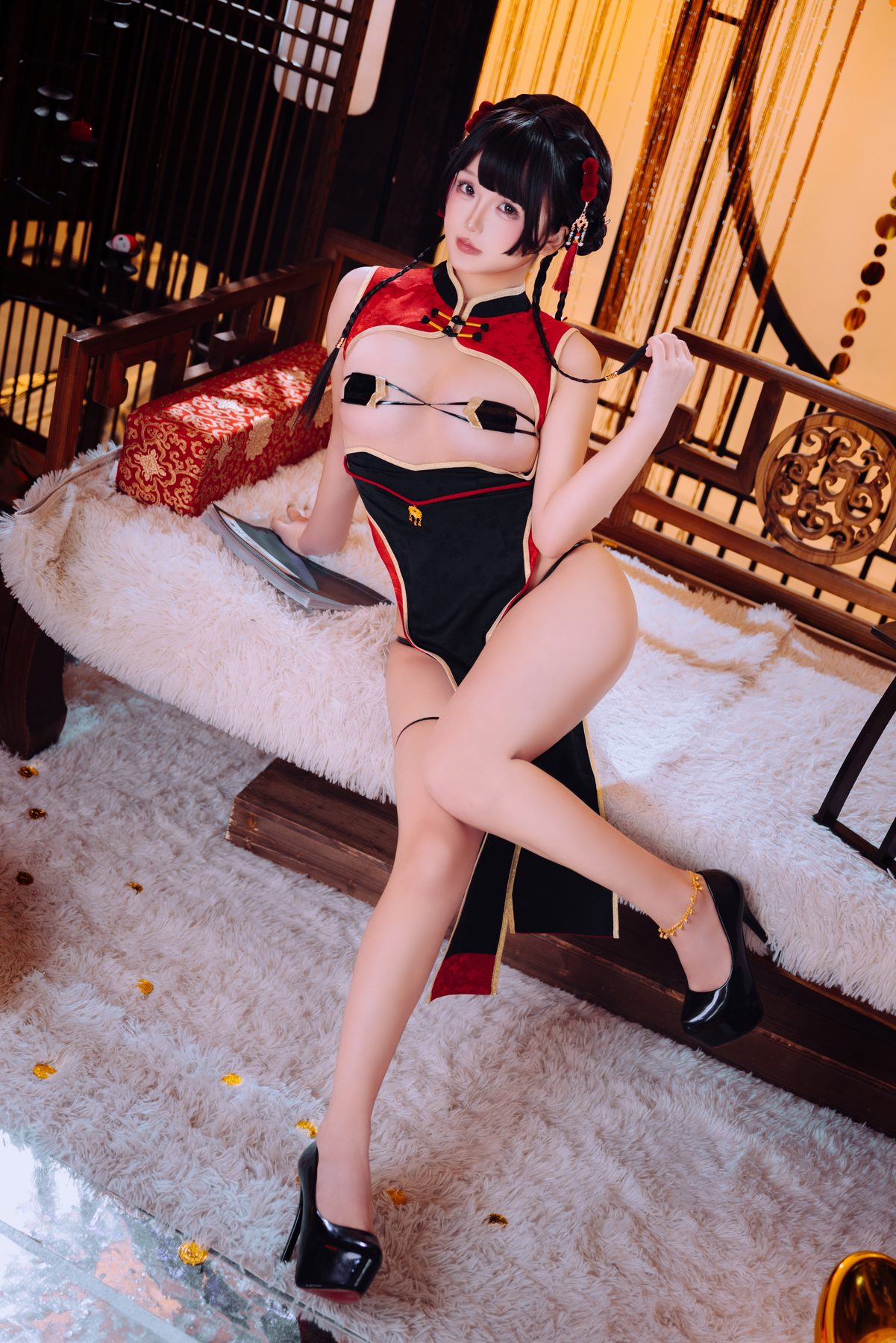 日奈娇 新年限定旗袍 COS写真