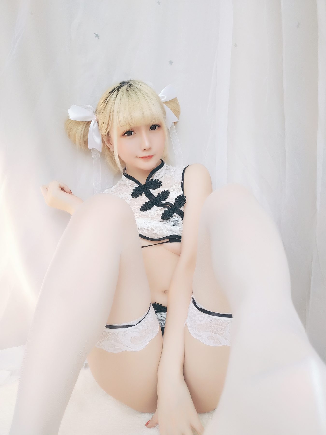 星之迟迟 熊猫旗袍包 COS写真