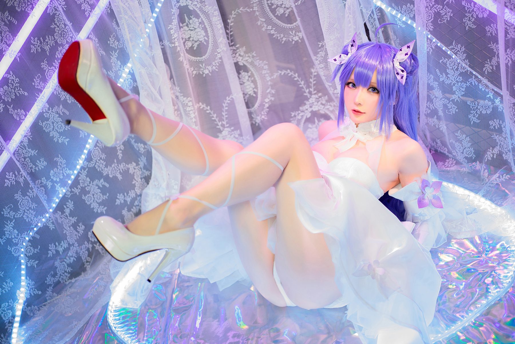 星之迟迟 纯白と漆黑-独角兽 COS写真
