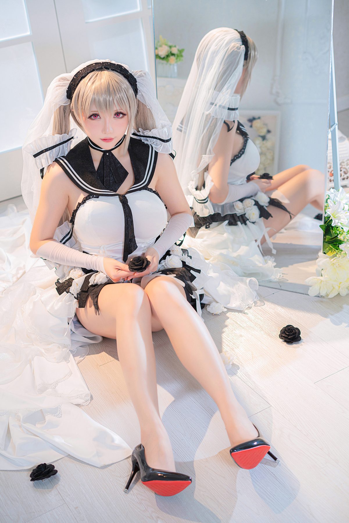星之迟迟 cosplay写真_纯白与漆黑-可畏合集 | 星之迟迟 COS可畏全套图包 [20P-67M]