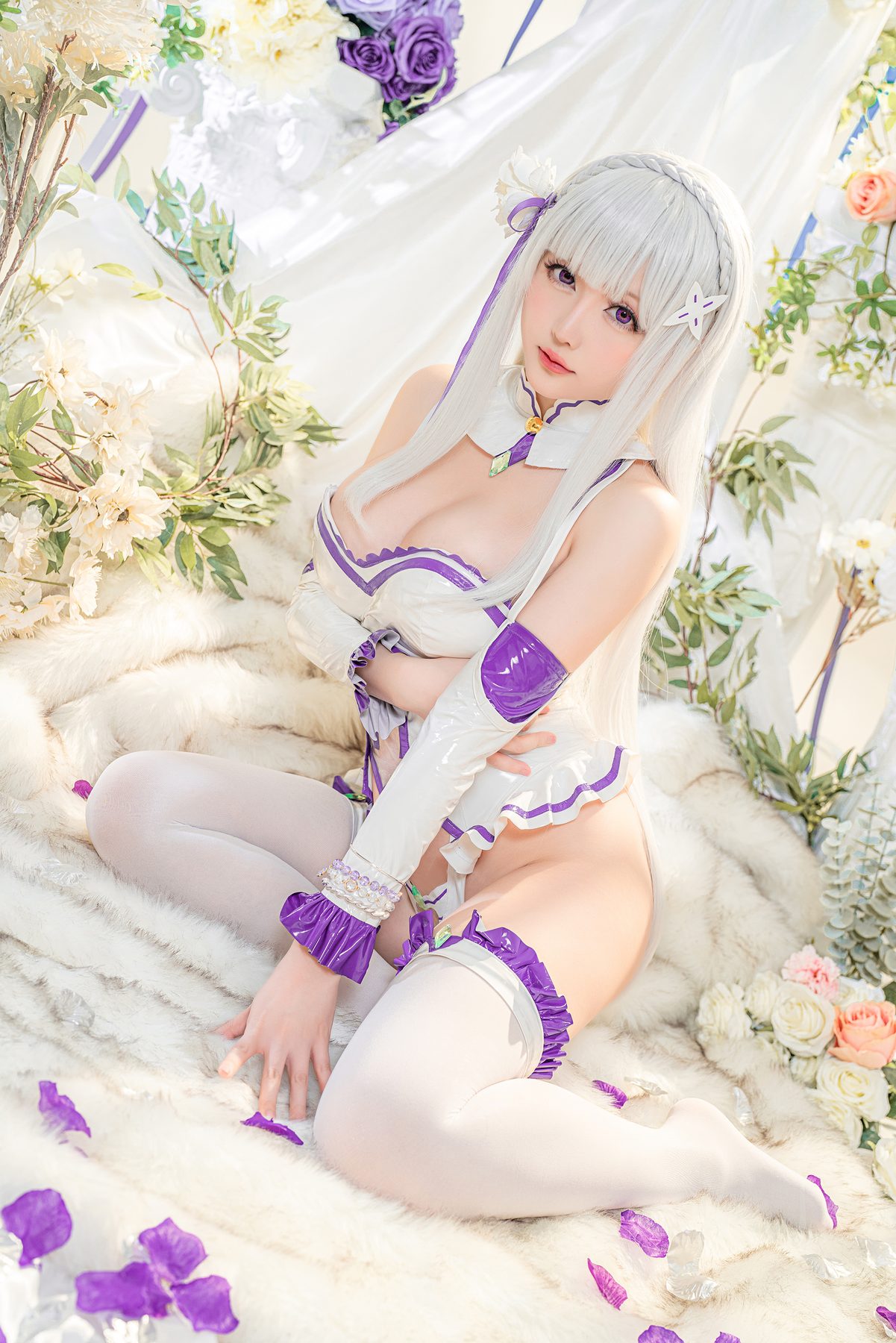 星之迟迟 2021年正片合集 爱蜜莉雅同人 97P2V 1 COS写真