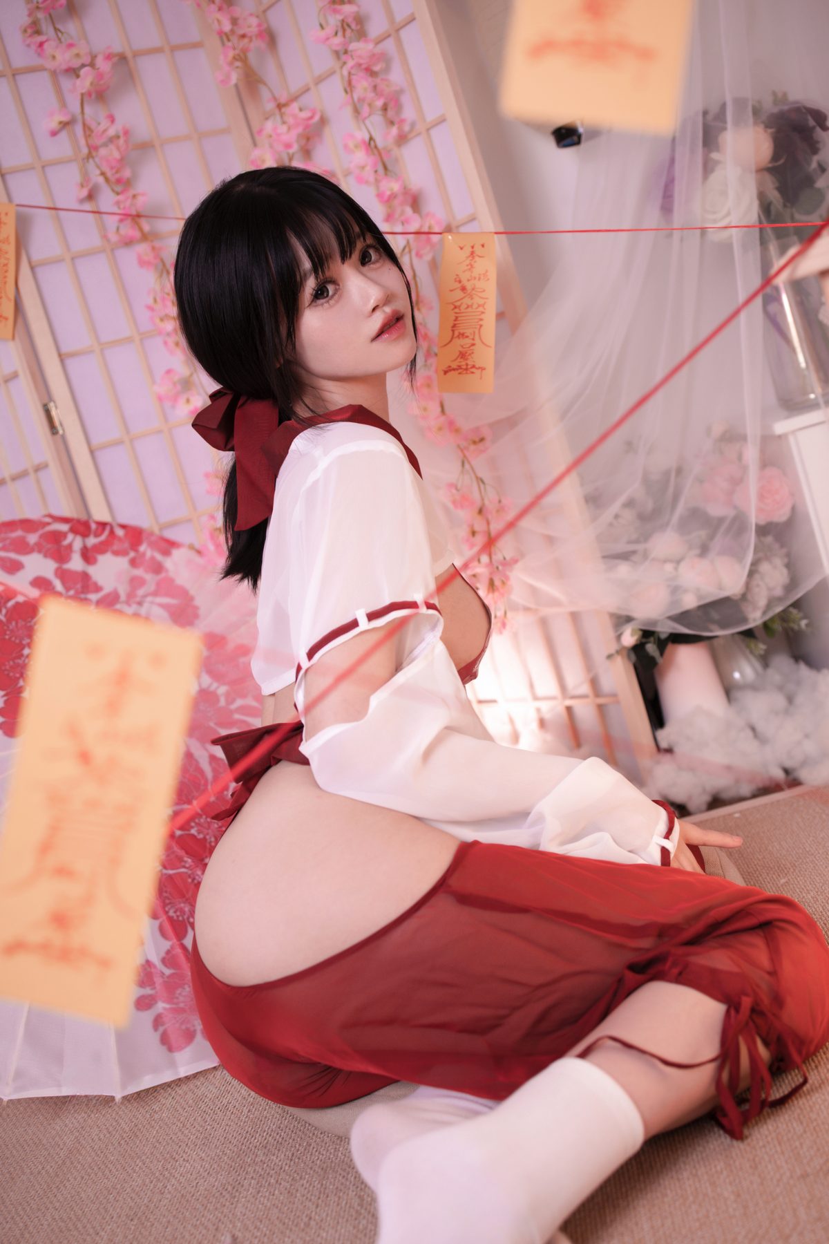 星黛鹿鹿 祈福巫女 COS写真
