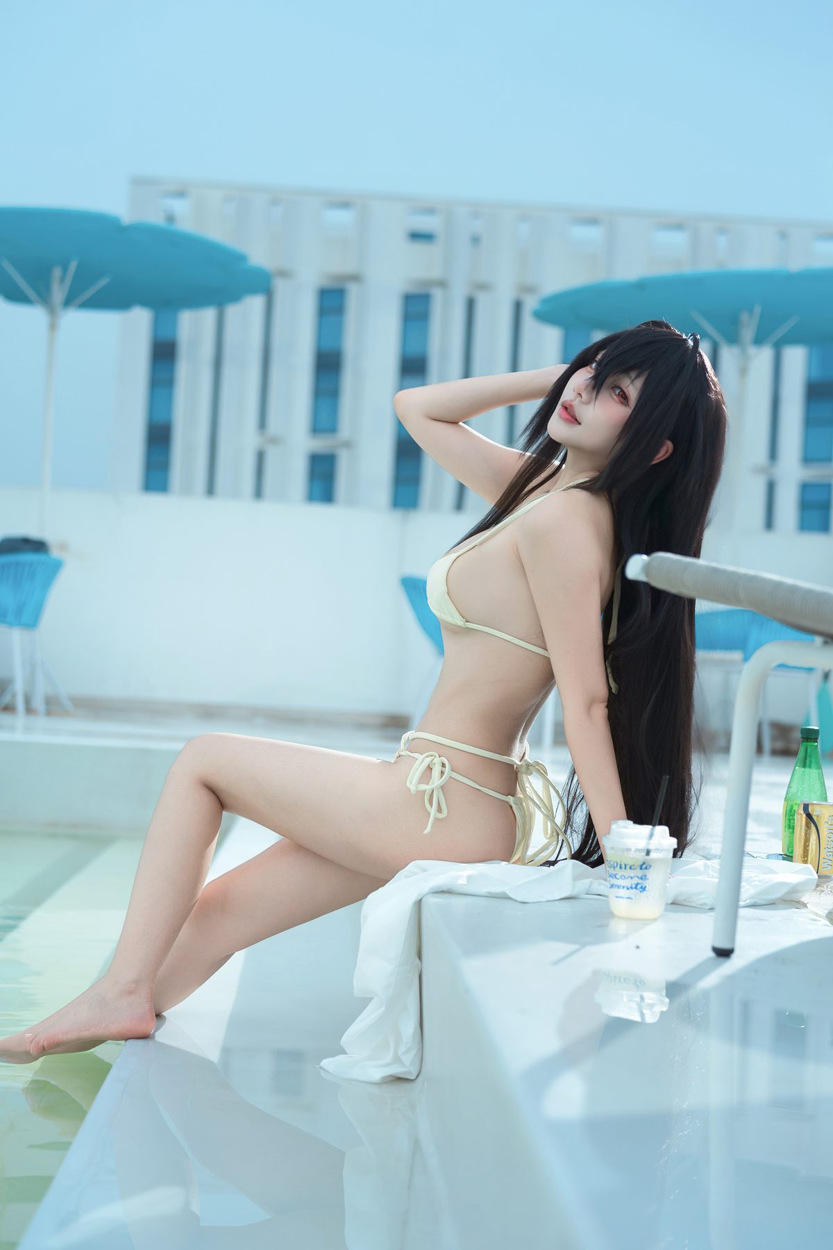 是一只熊仔吗 cosplay写真_大凤泳装合集 | 是一只熊仔吗 COS大凤泳装全套图包 [47P]