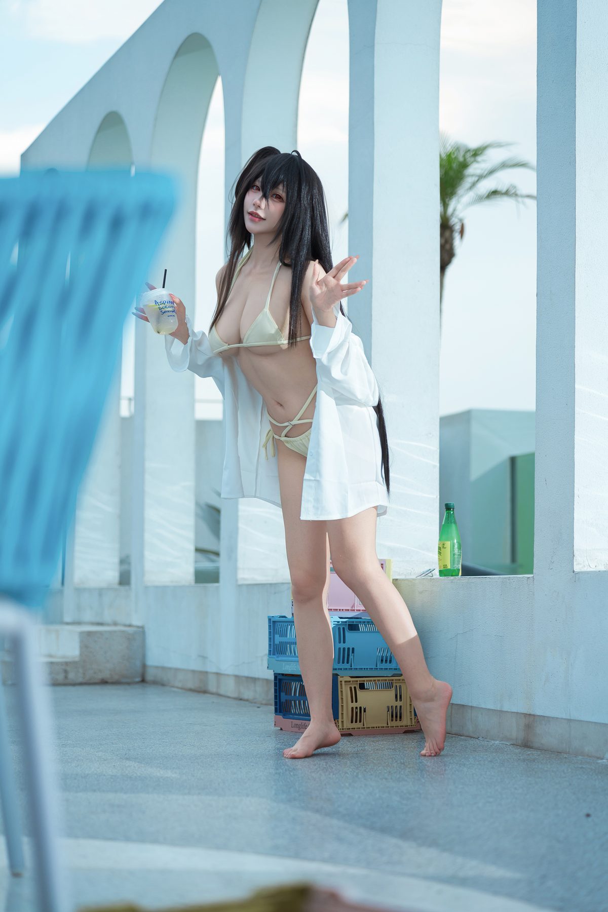 是一只熊仔吗 大凤泳装 COS写真