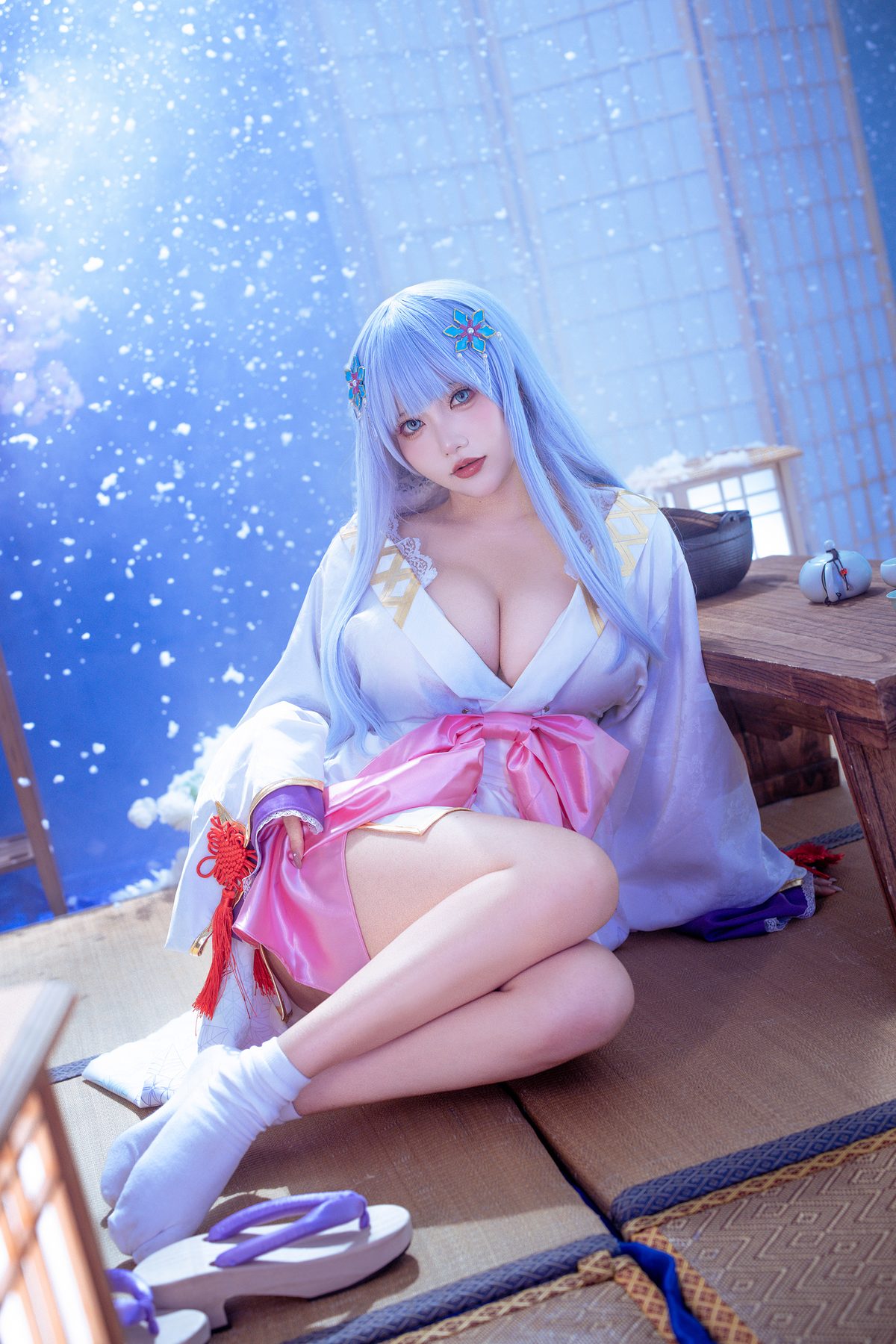 是一只熊仔吗 白雪姬 美少女万华镜异闻：雪女 COS写真