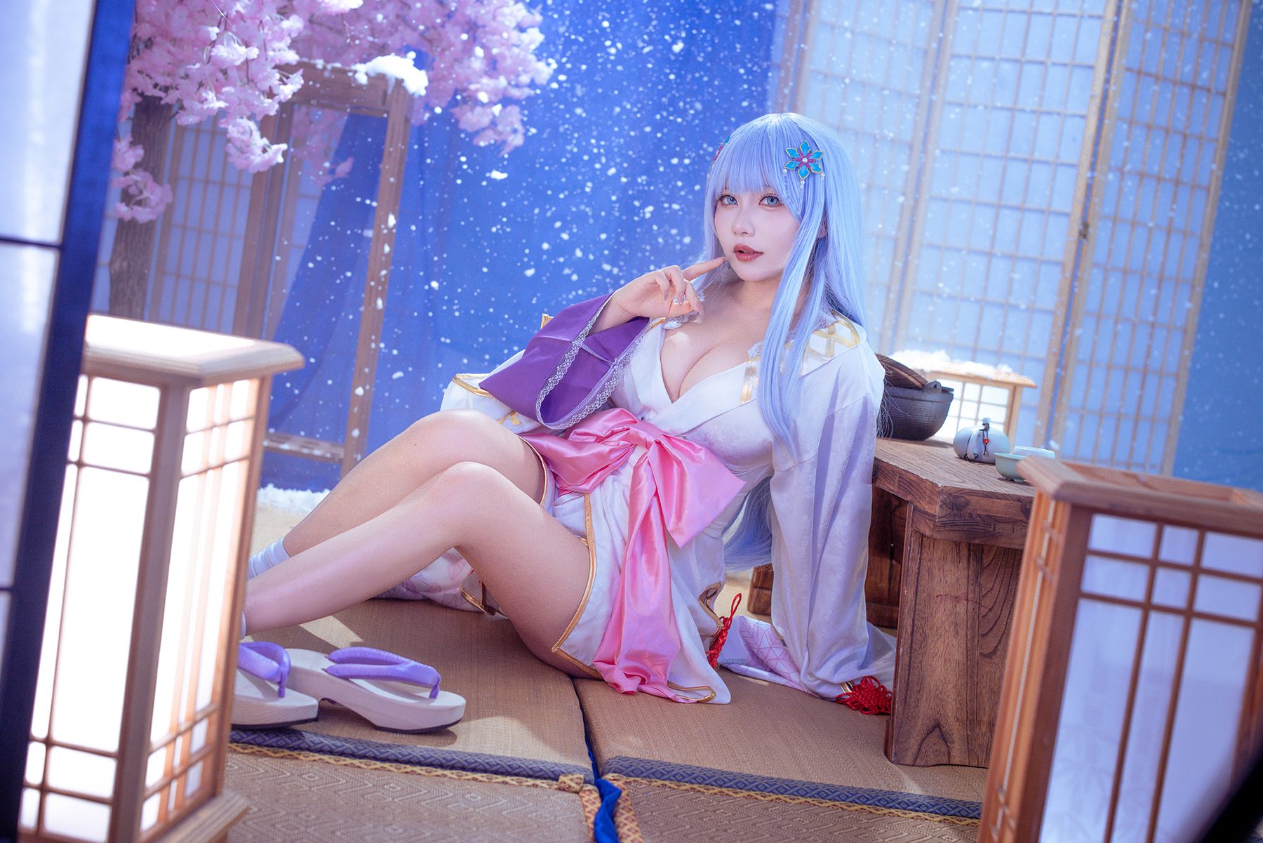 是一只熊仔吗 白雪姬 美少女万华镜异闻：雪女 COS写真