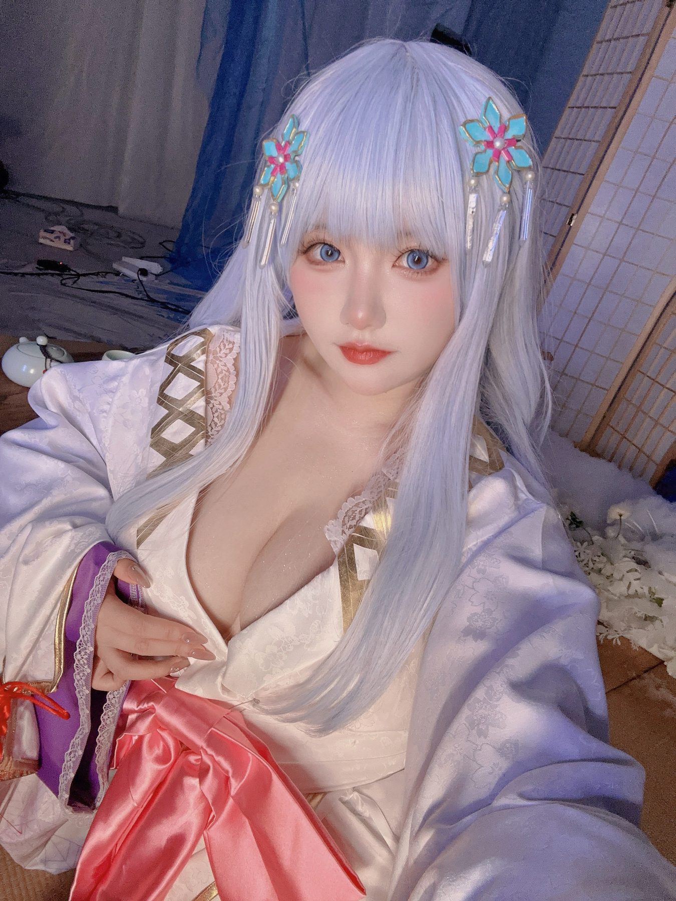 是一只熊仔吗 白雪姬 美少女万华镜异闻：雪女 COS写真