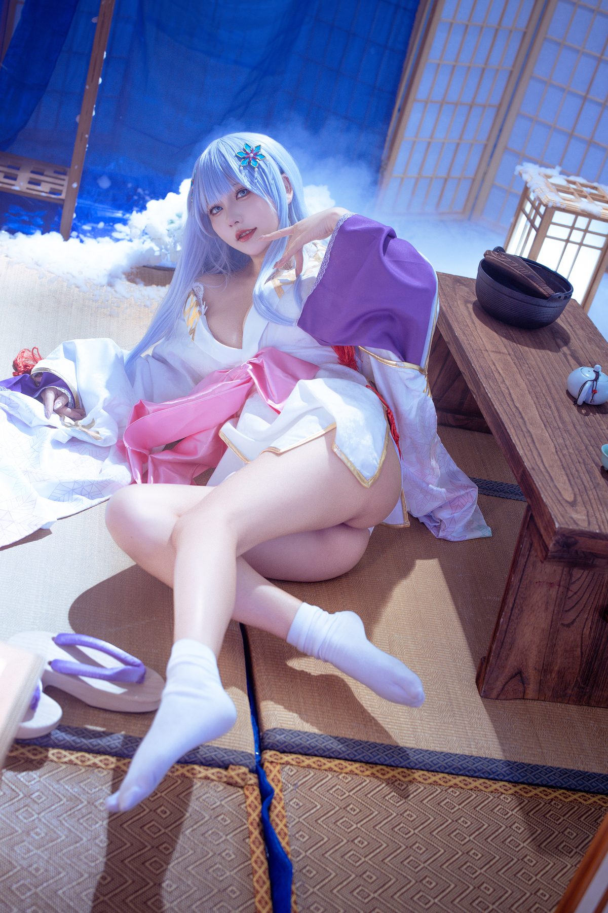 是一只熊仔吗 白雪姬 美少女万华镜异闻：雪女 COS写真