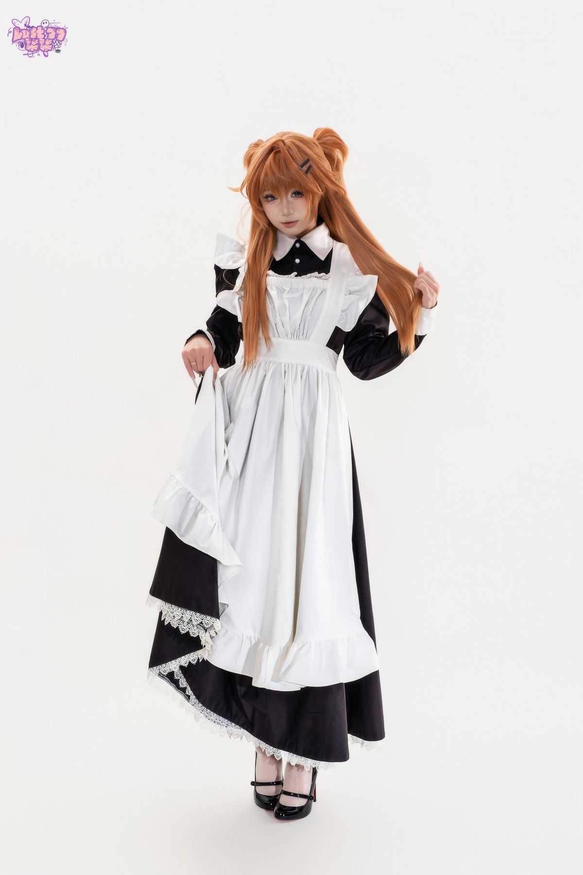 柒柒不可爱 EVA 明日香女仆 COS写真