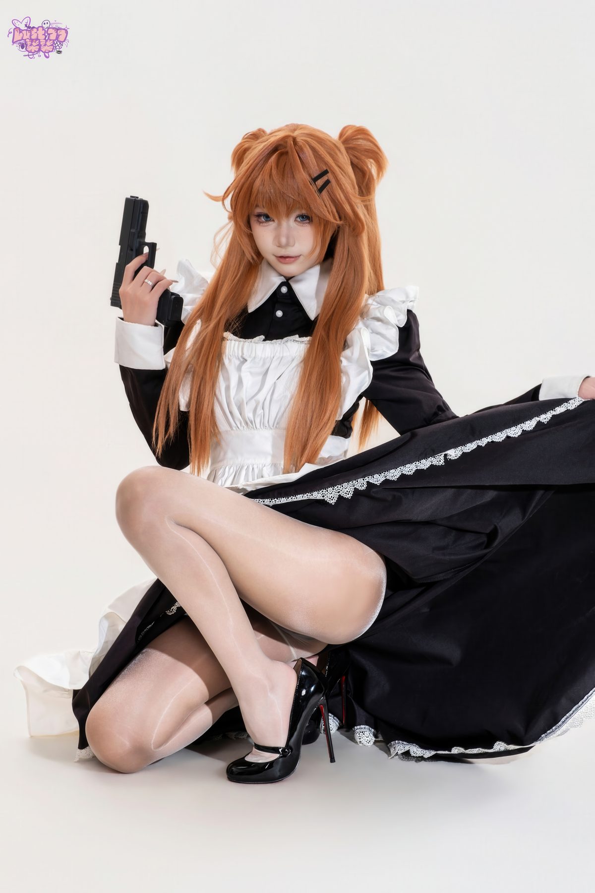 柒柒不可爱 EVA 明日香女仆 COS写真
