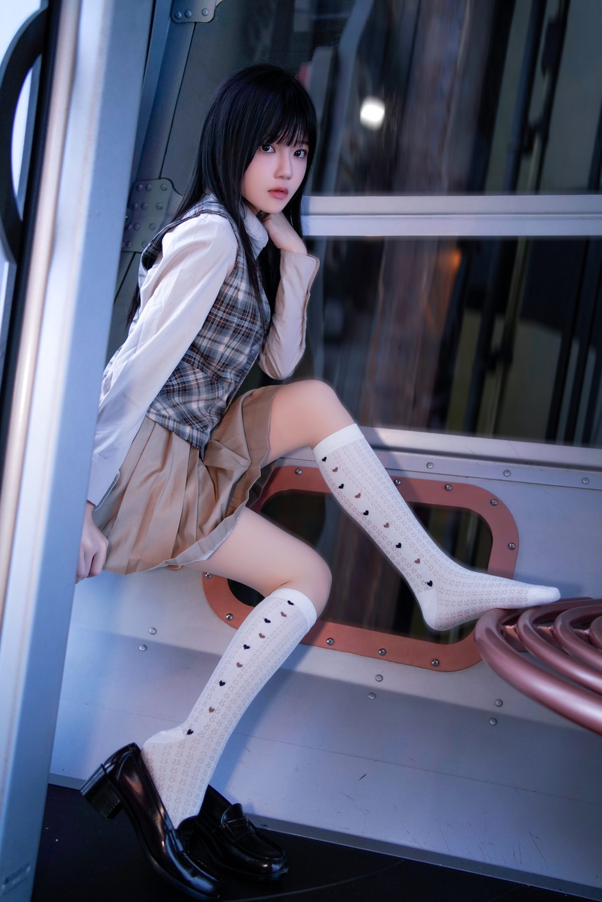 桜桃喵 制服摩天轮 COS写真