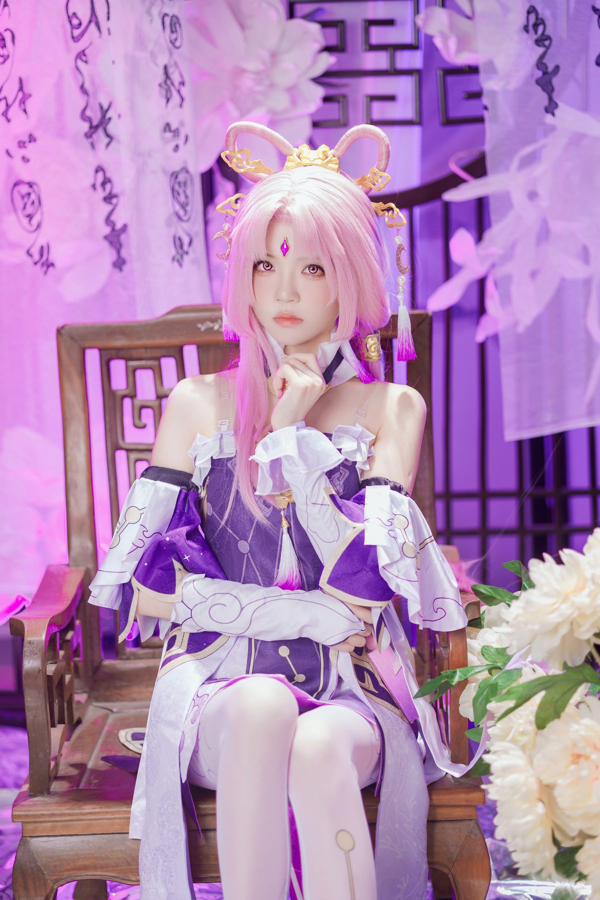 桜桃喵 符玄 COS写真