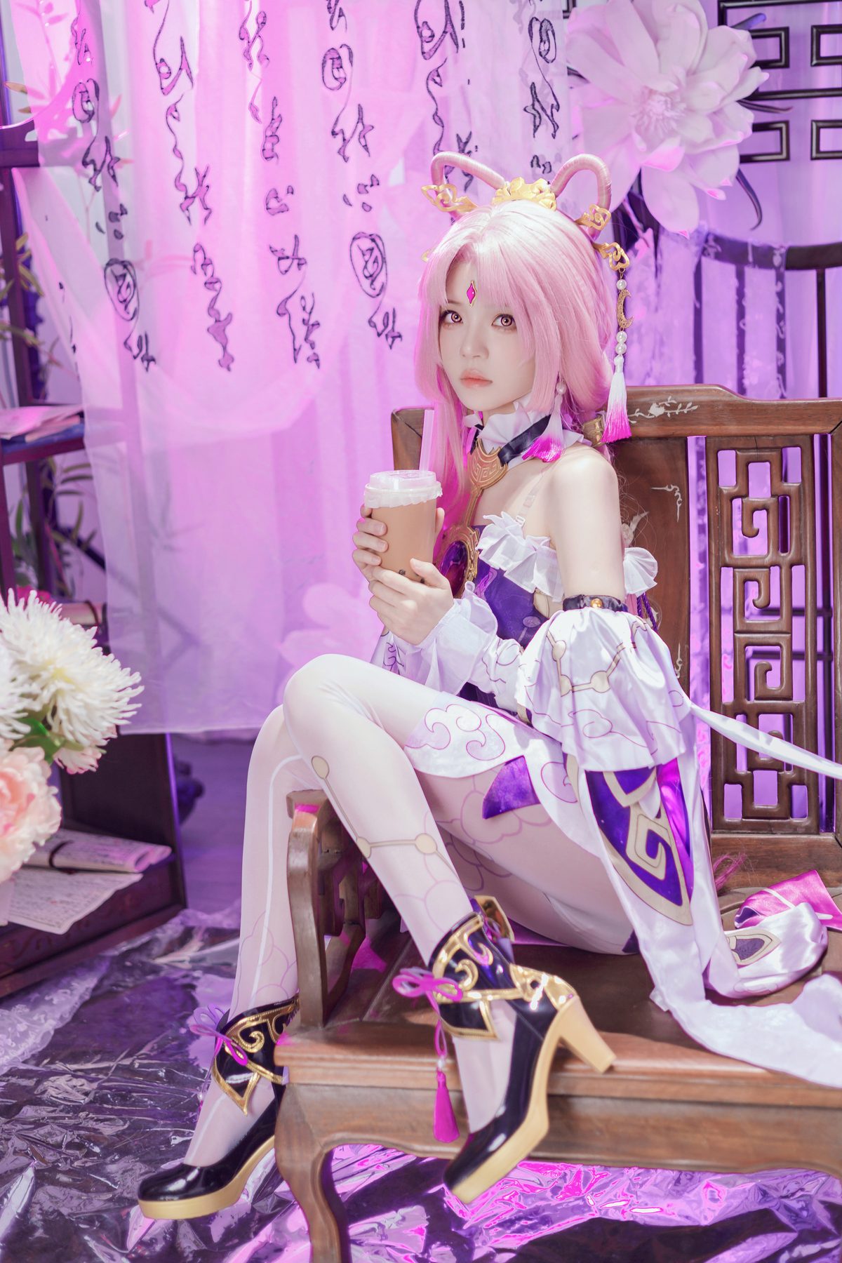 桜桃喵 符玄 COS写真