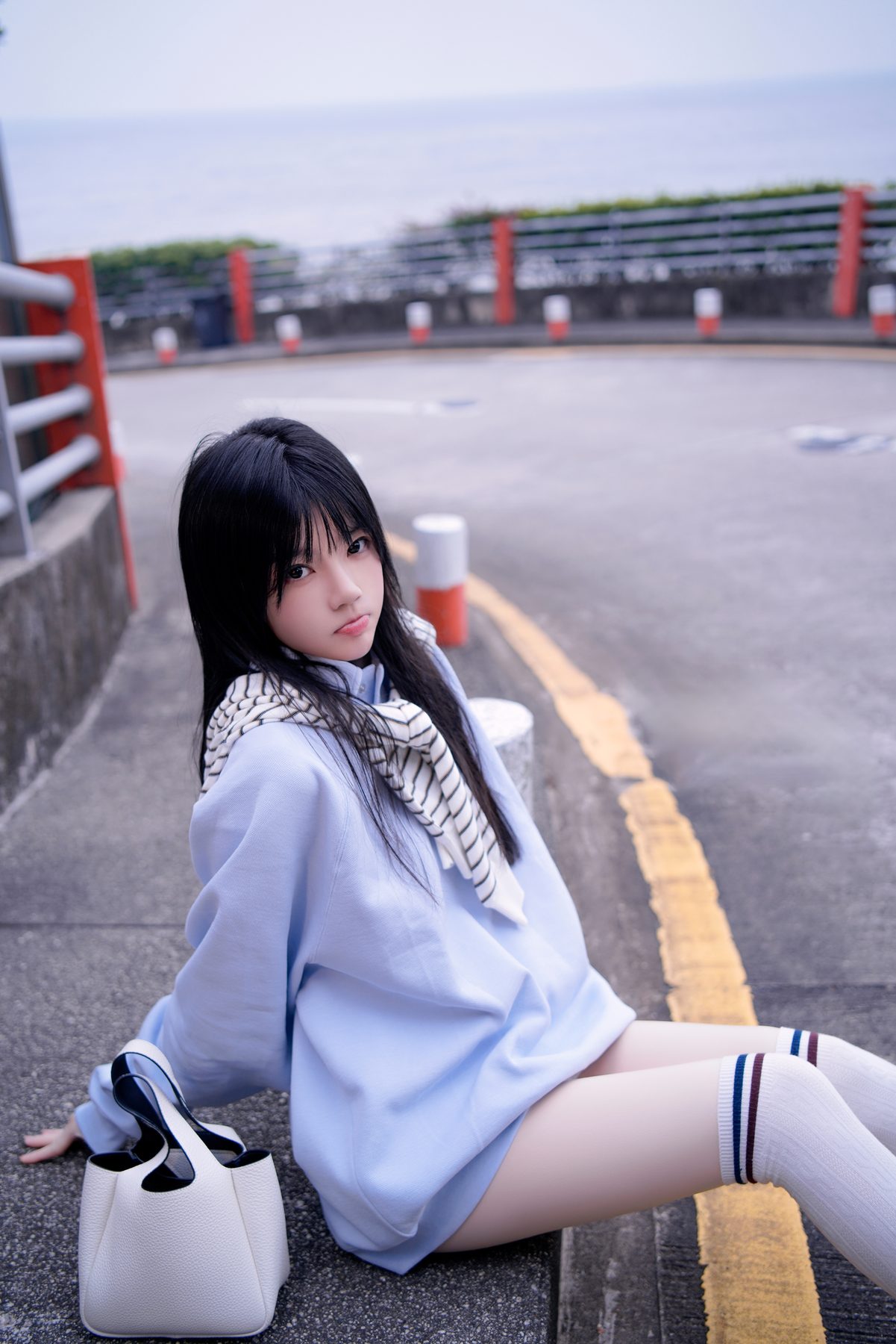 桜桃喵 蓝 COS写真