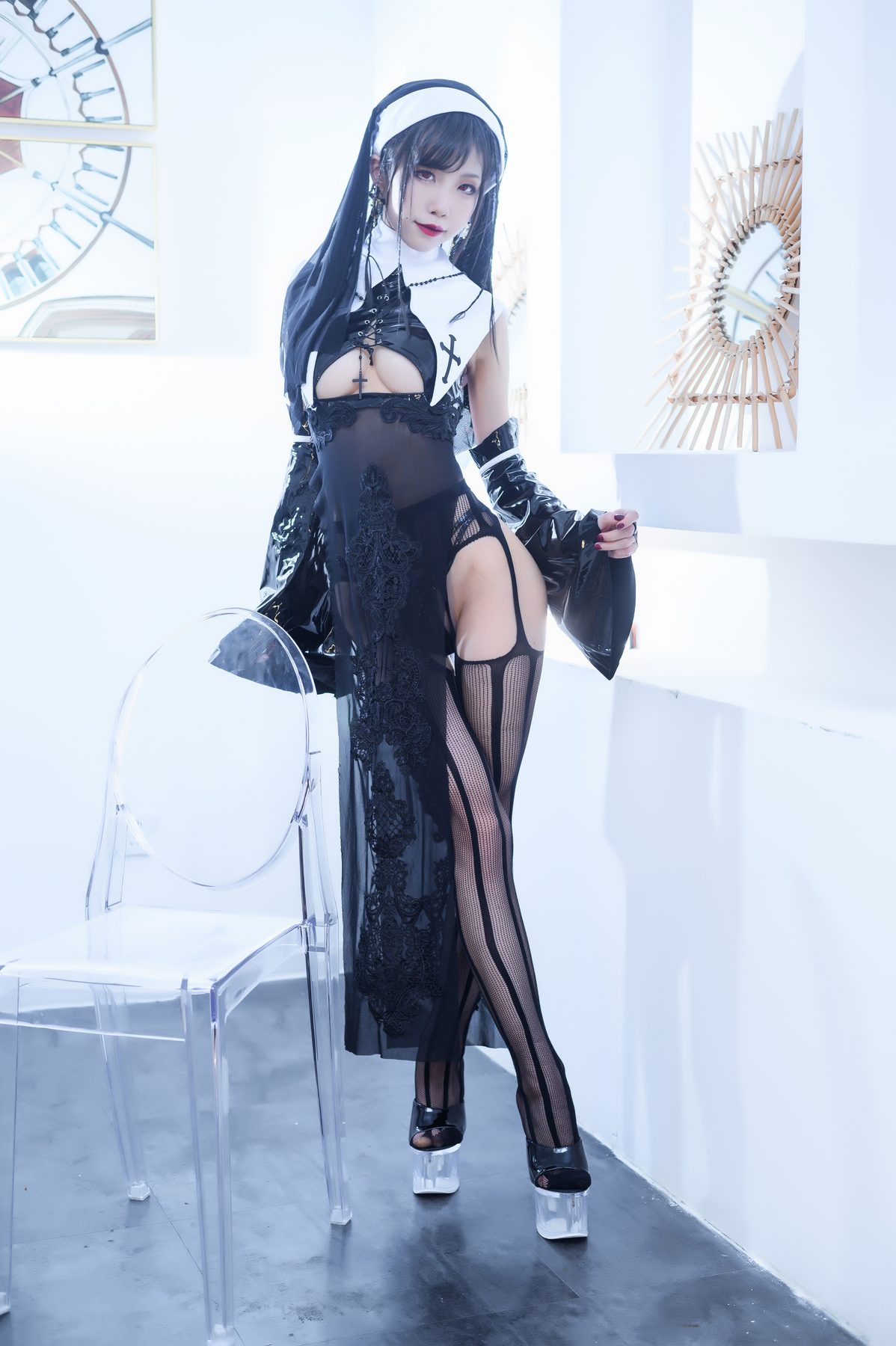 水淼Aqua 修女 COS写真
