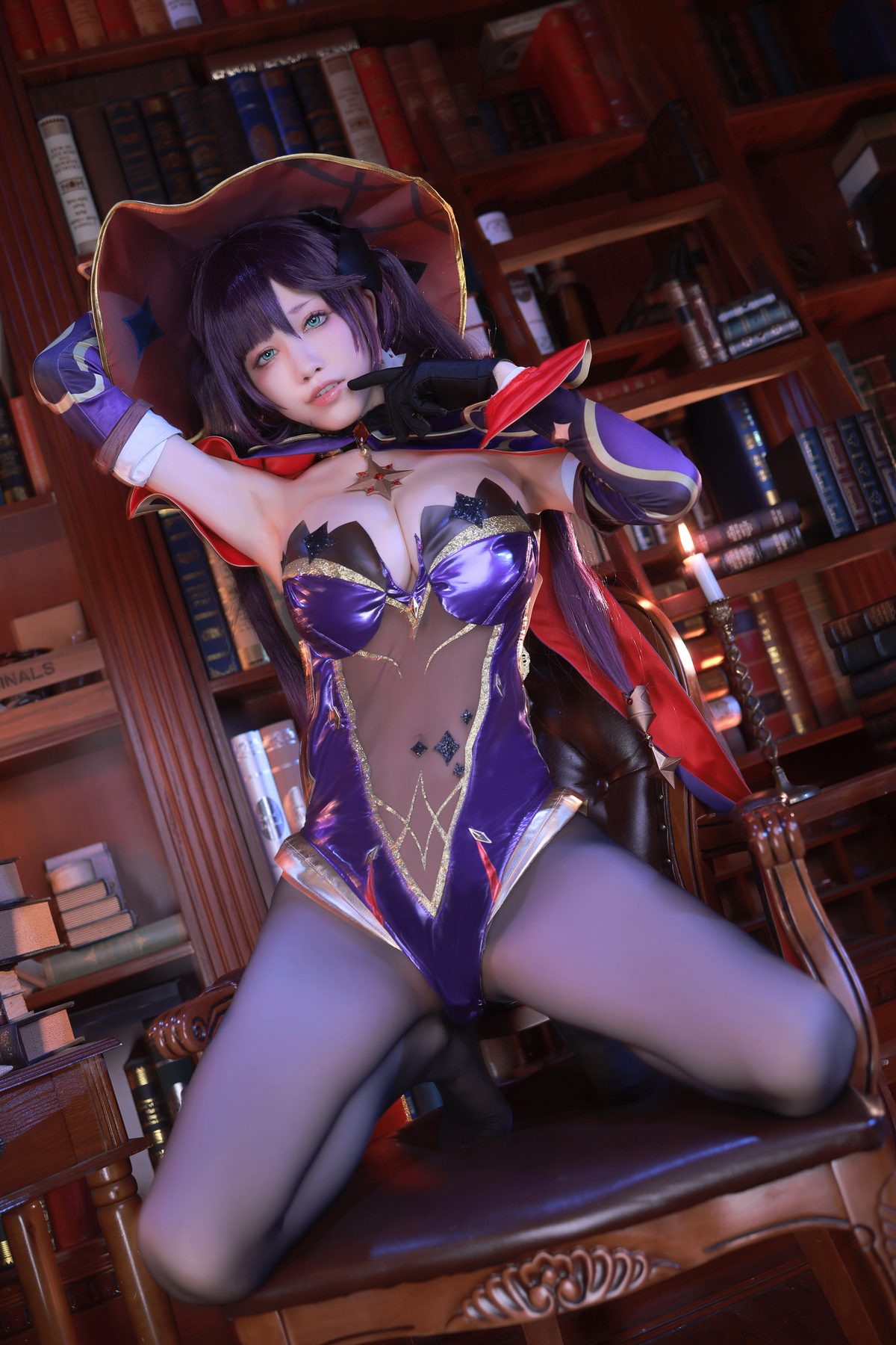 水淼Aqua 原神 莫娜 COS写真