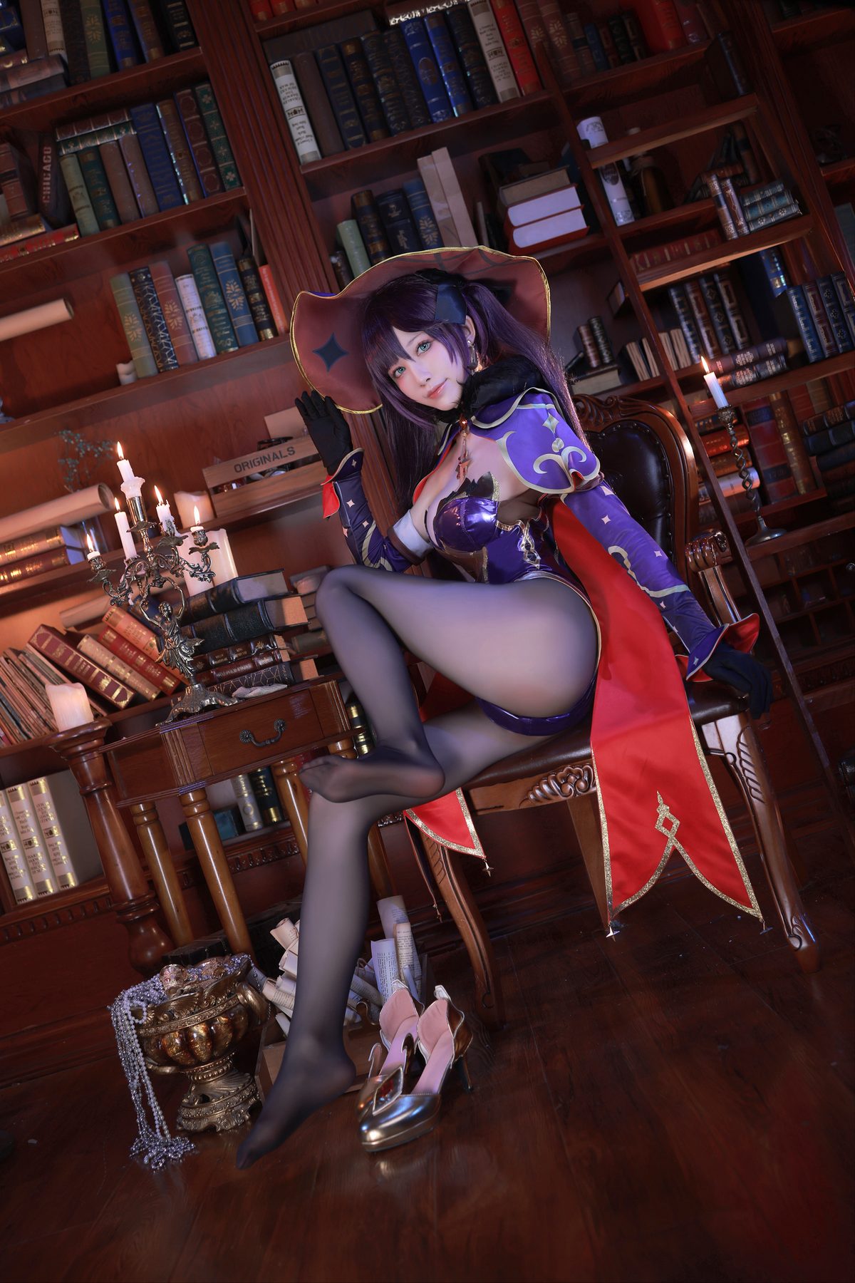 水淼Aqua 原神 莫娜 COS写真