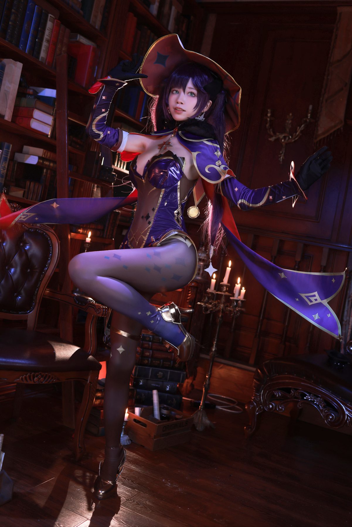 水淼Aqua 原神 莫娜 COS写真