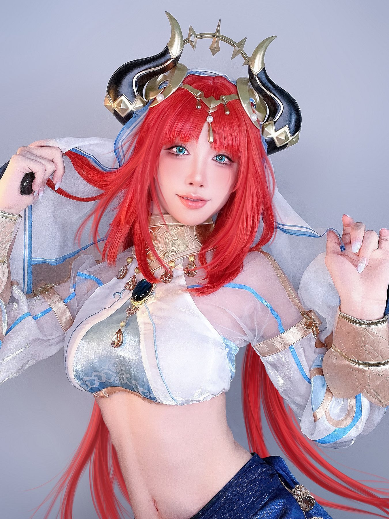水淼Aqua 原神妮露 COS写真