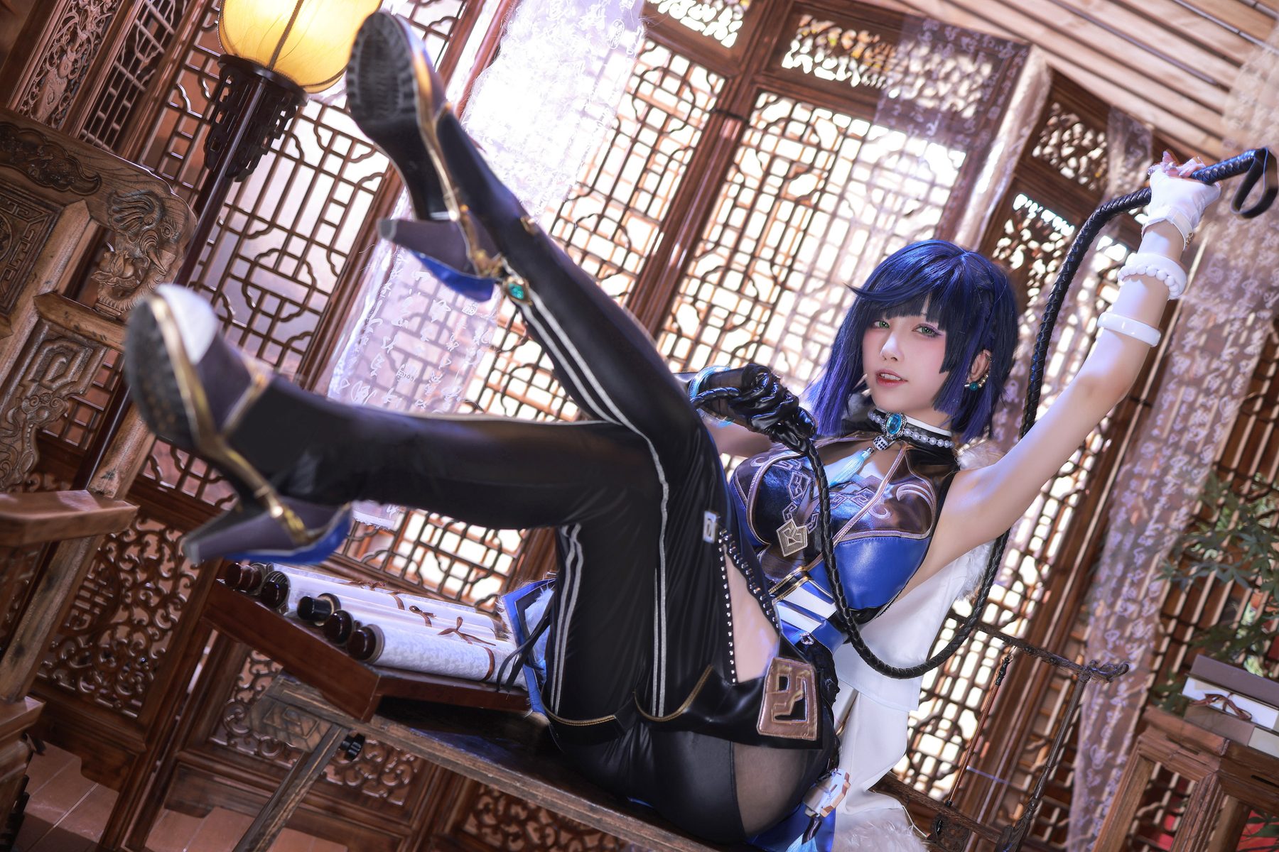 水淼Aqua 夜兰 COS写真