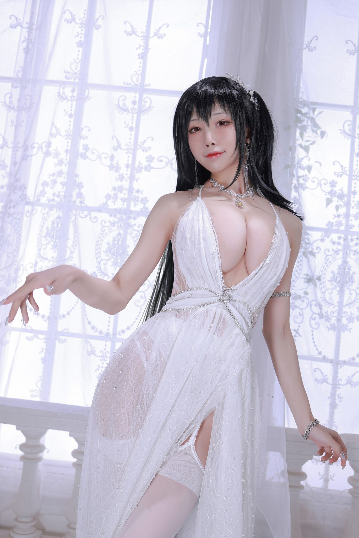 水淼Aqua 大凤婚纱 COS写真