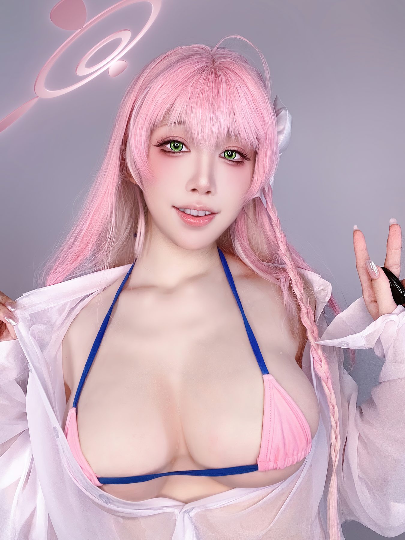 水淼Aqua 浦和ハナコ❀水着 COS写真