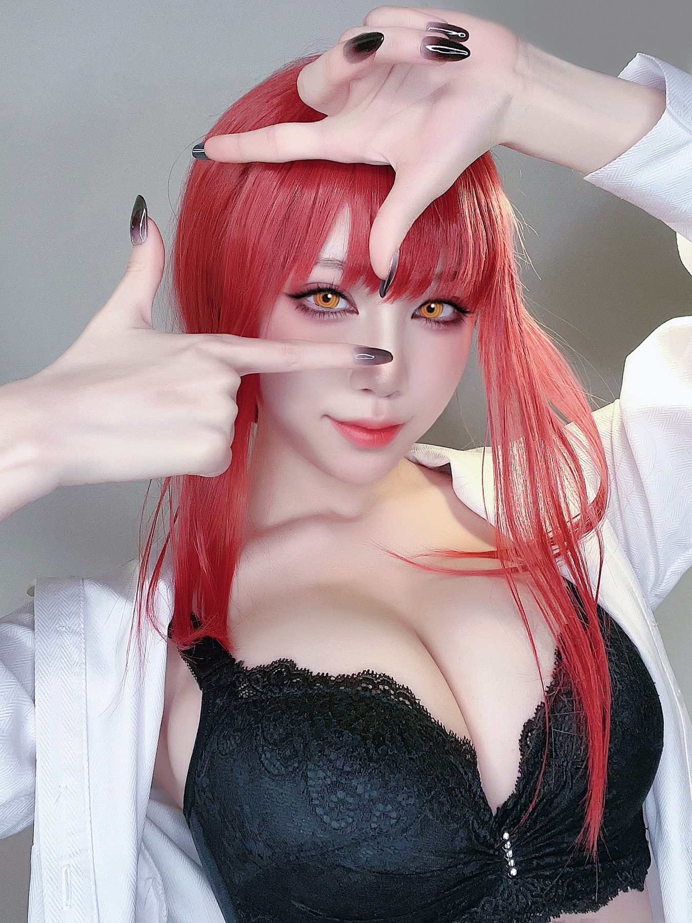 水淼Aqua cosplay写真_玛奇玛自拍合集 | 水淼Aqua COS玛奇玛全套图包 [30P-35M]