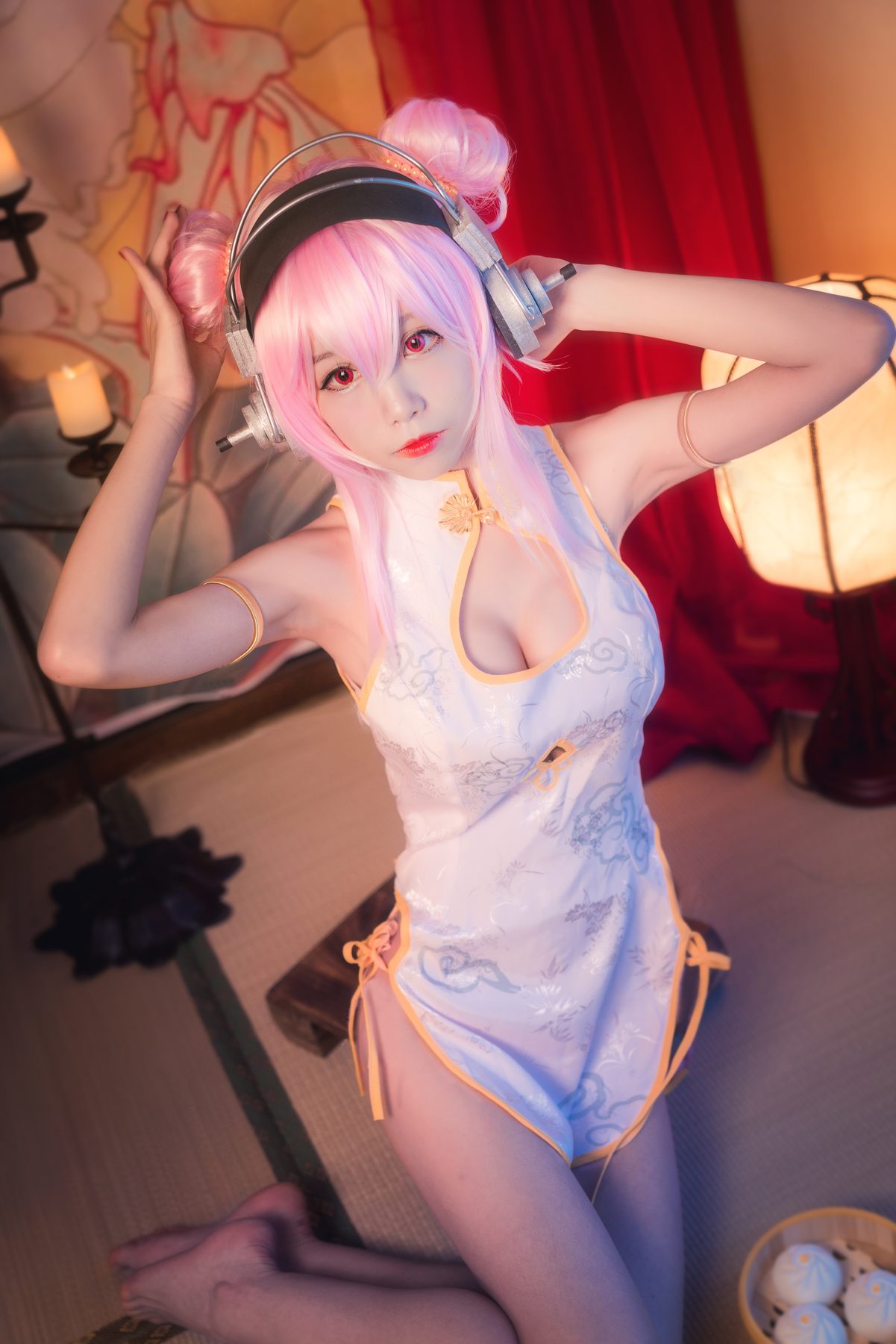 水淼Aqua 索尼子 旗袍 内景 COS写真