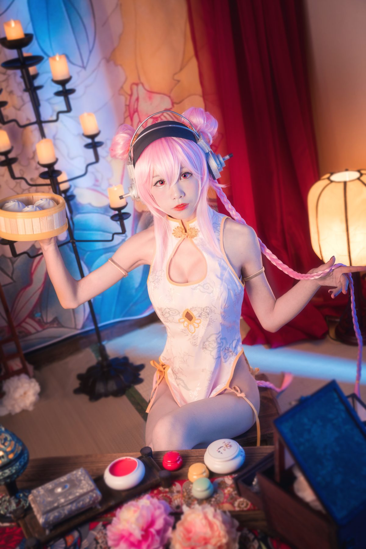 水淼Aqua 索尼子 旗袍 内景 COS写真