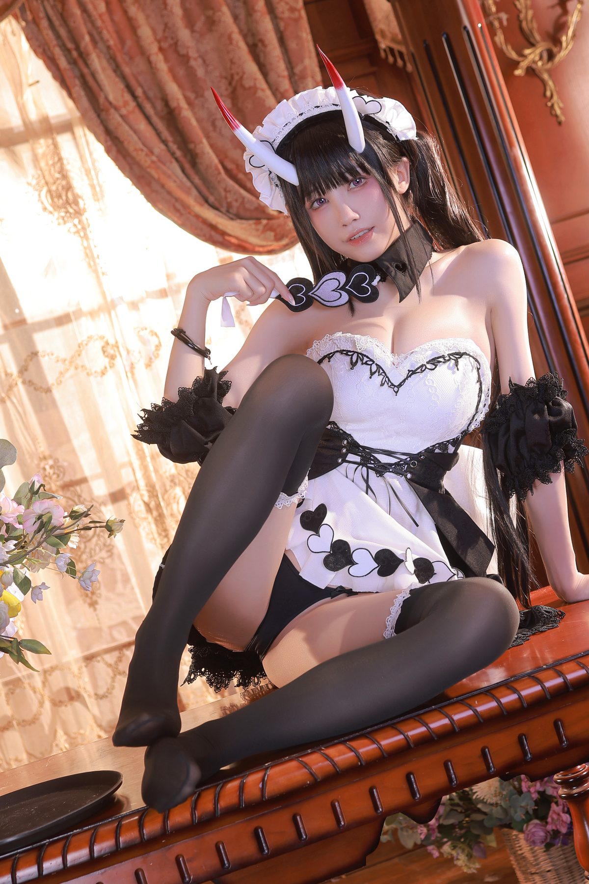水淼Aqua 能代女仆 COS写真