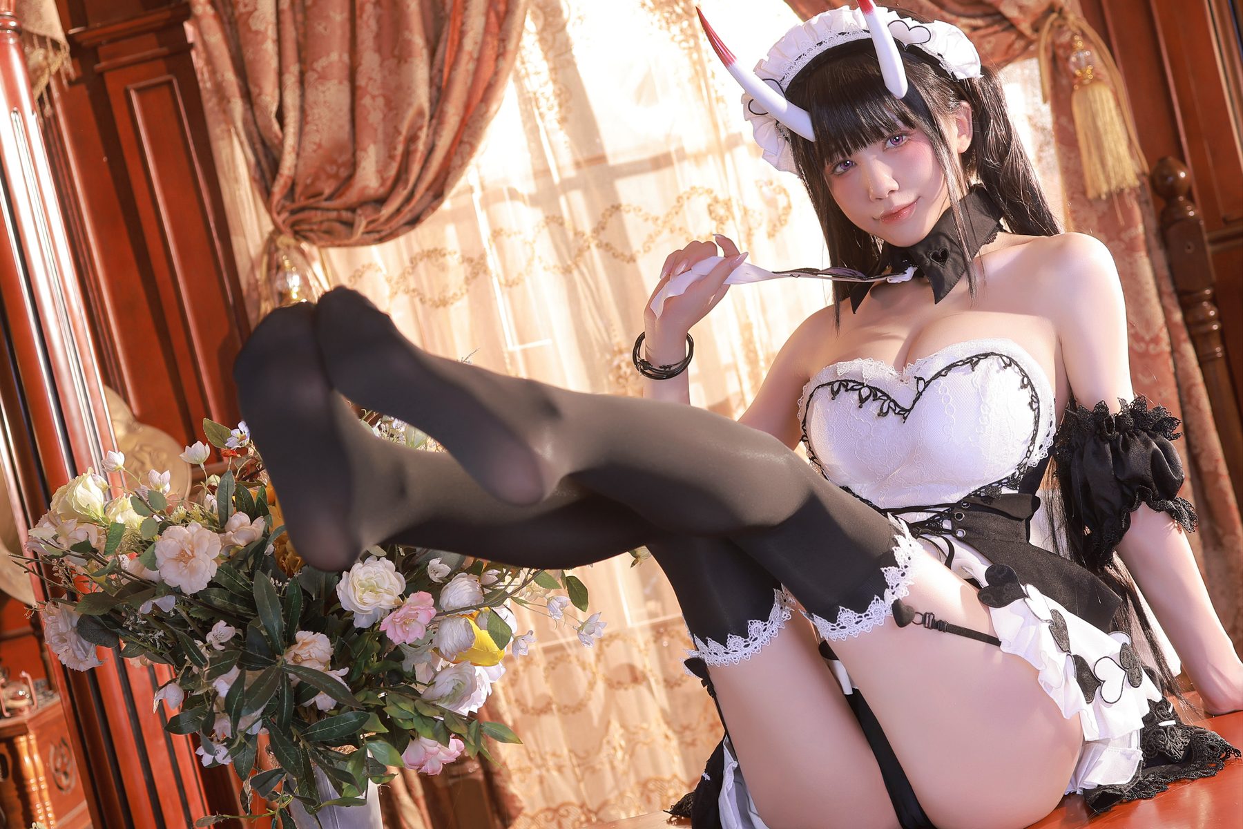 水淼Aqua 能代女仆 COS写真