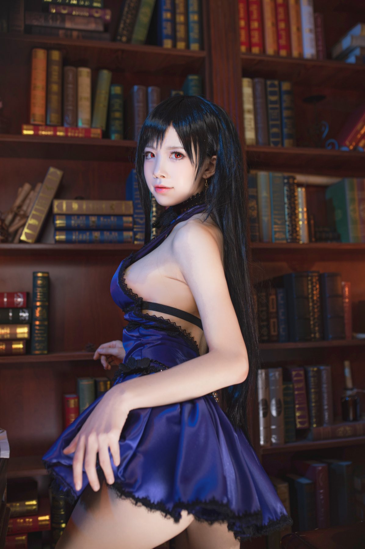 水淼Aqua 蒂法旗袍和礼服 COS写真