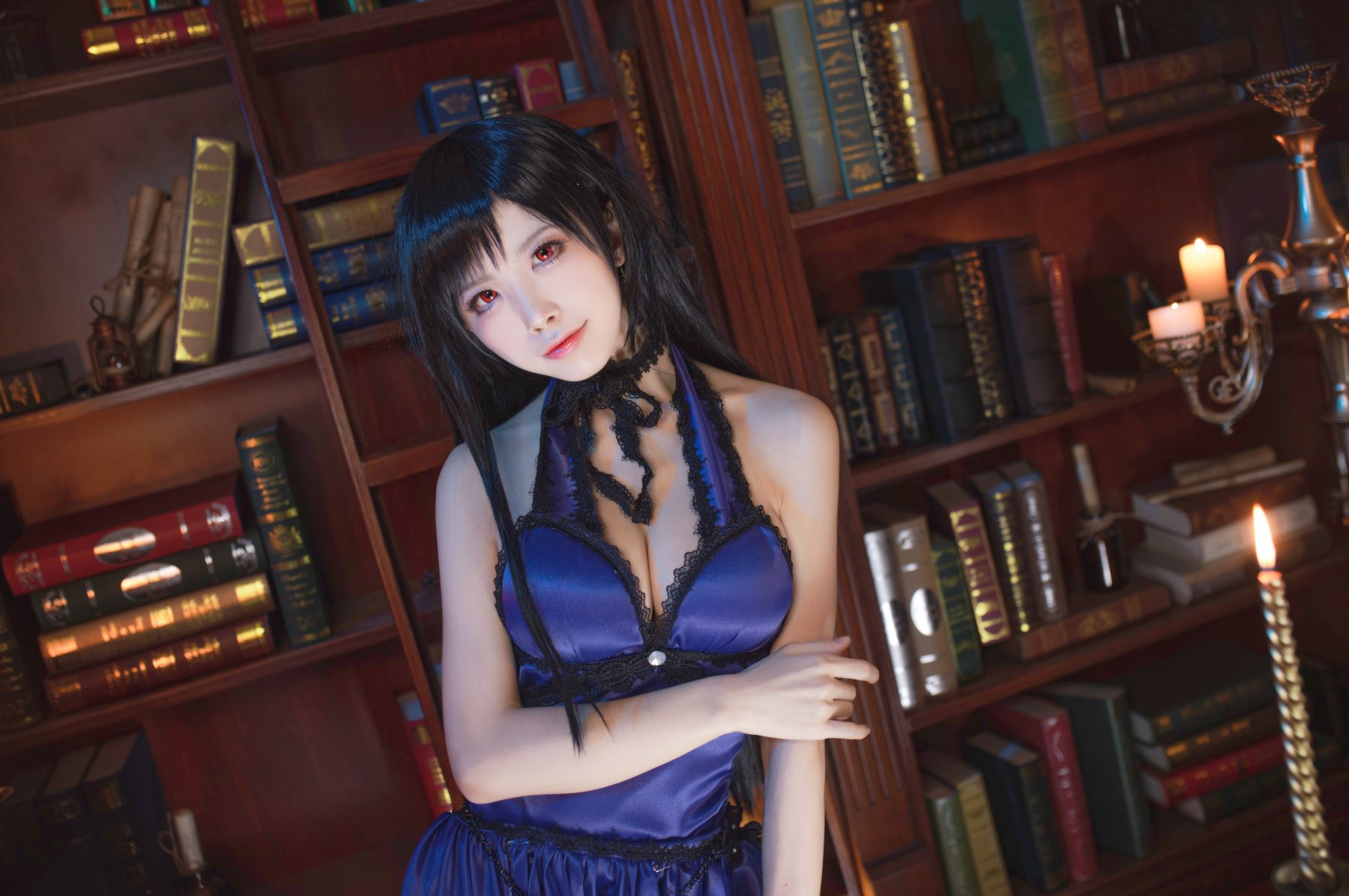 水淼Aqua 蒂法旗袍和礼服 COS写真