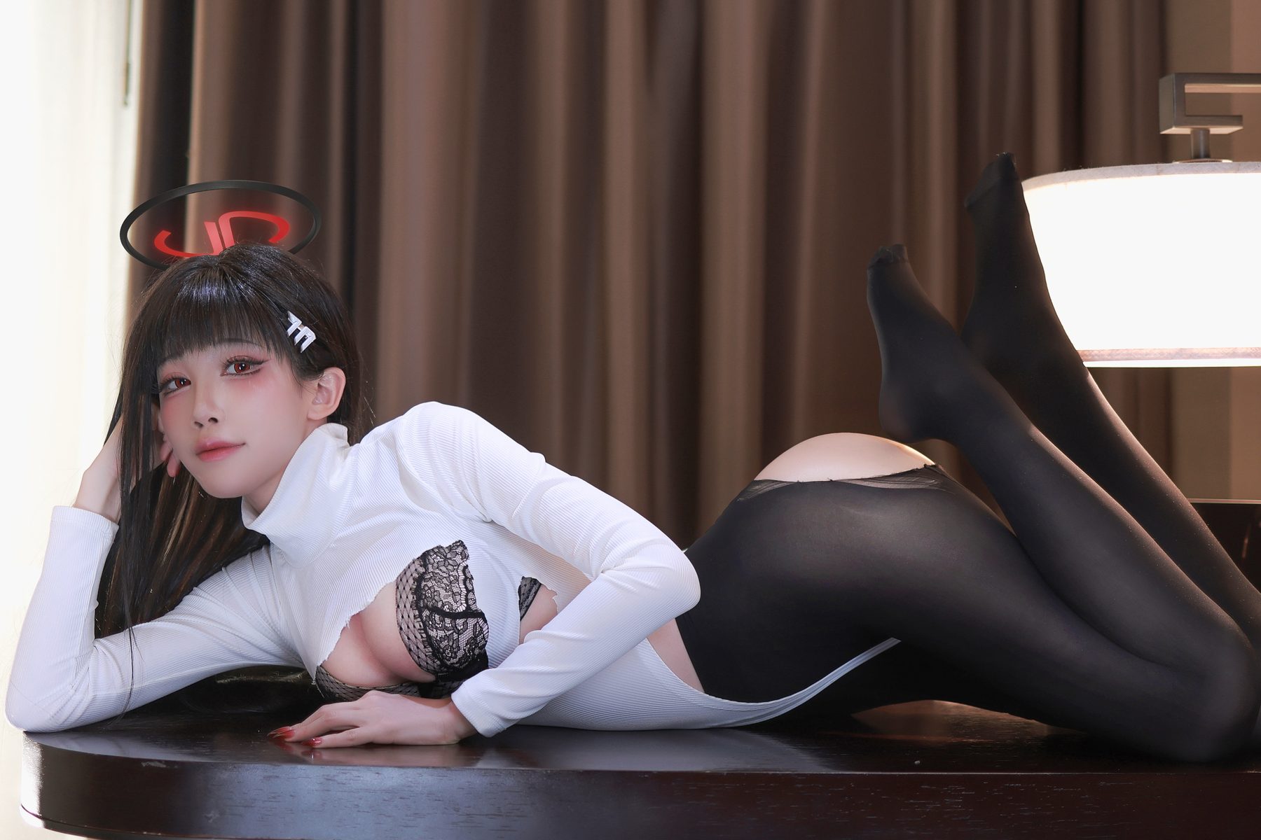 水淼Aqua 蔚蓝档案 调月莉音 COS写真