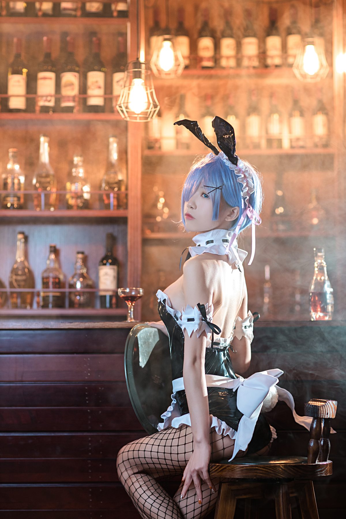 水淼Aqua 蕾姆 兔女郎 COS写真
