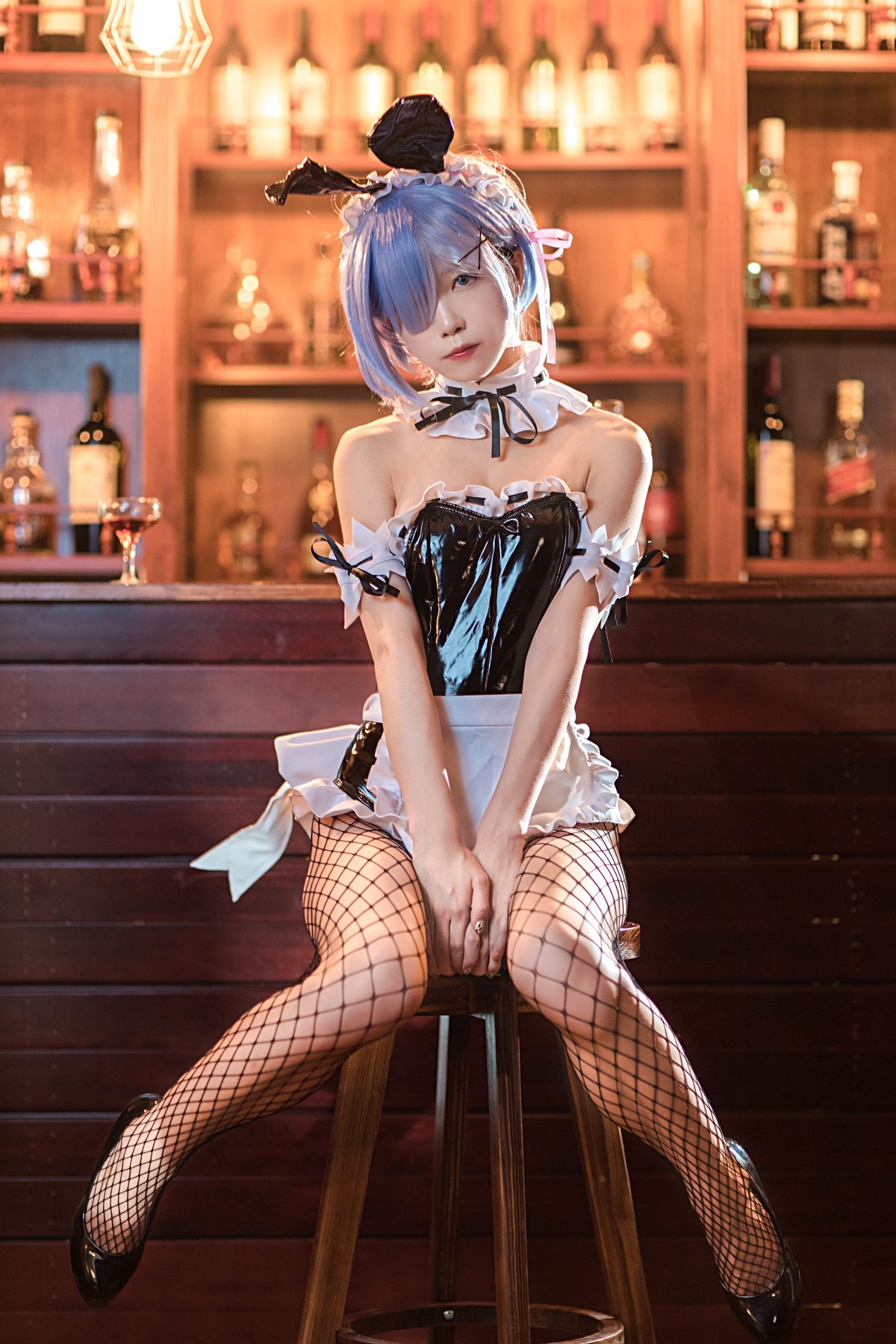 水淼Aqua 蕾姆 兔女郎 COS写真