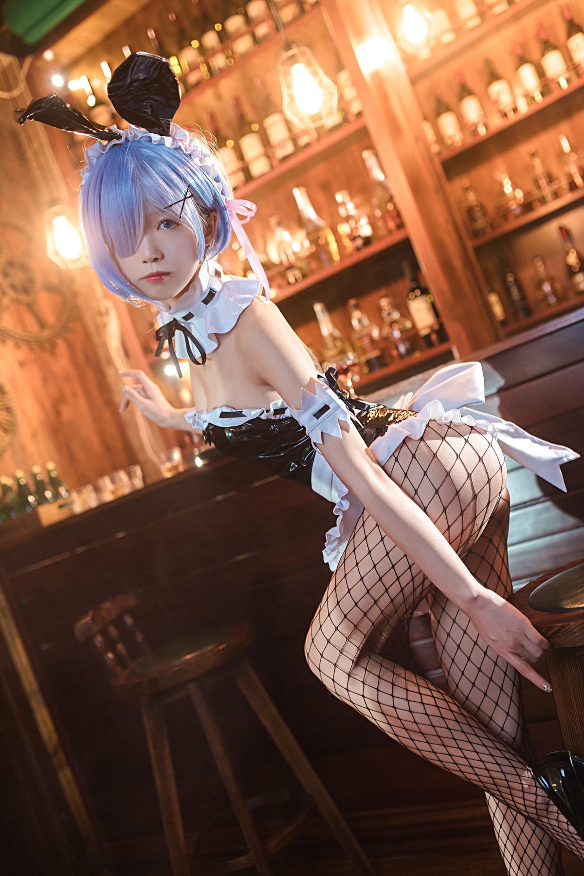 水淼Aqua 蕾姆 兔女郎 COS写真