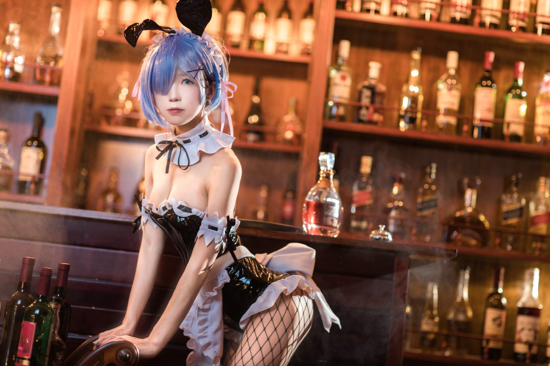 水淼Aqua 蕾姆 兔女郎 COS写真