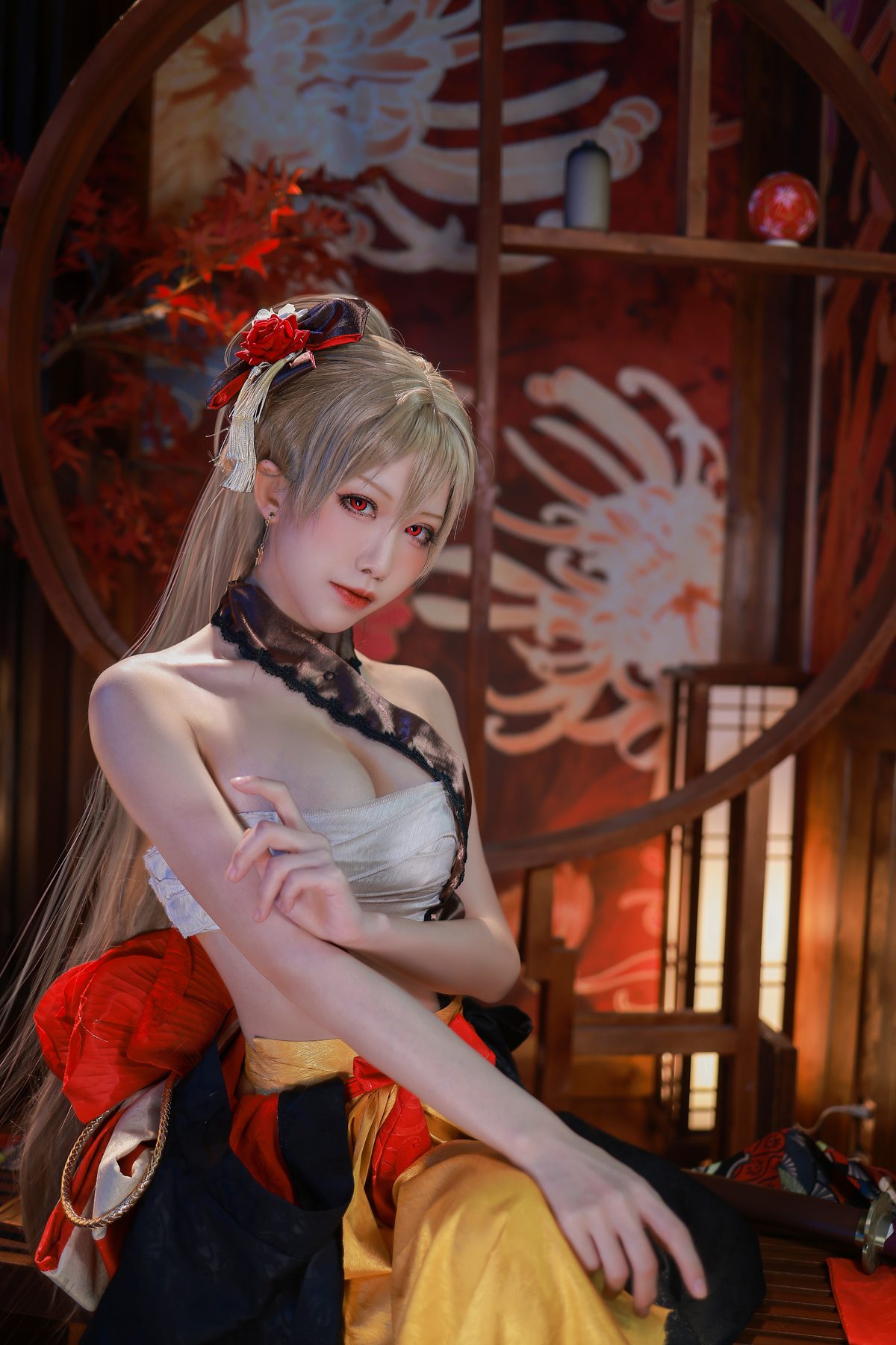 水淼Aqua 让巴尔和服 COS写真