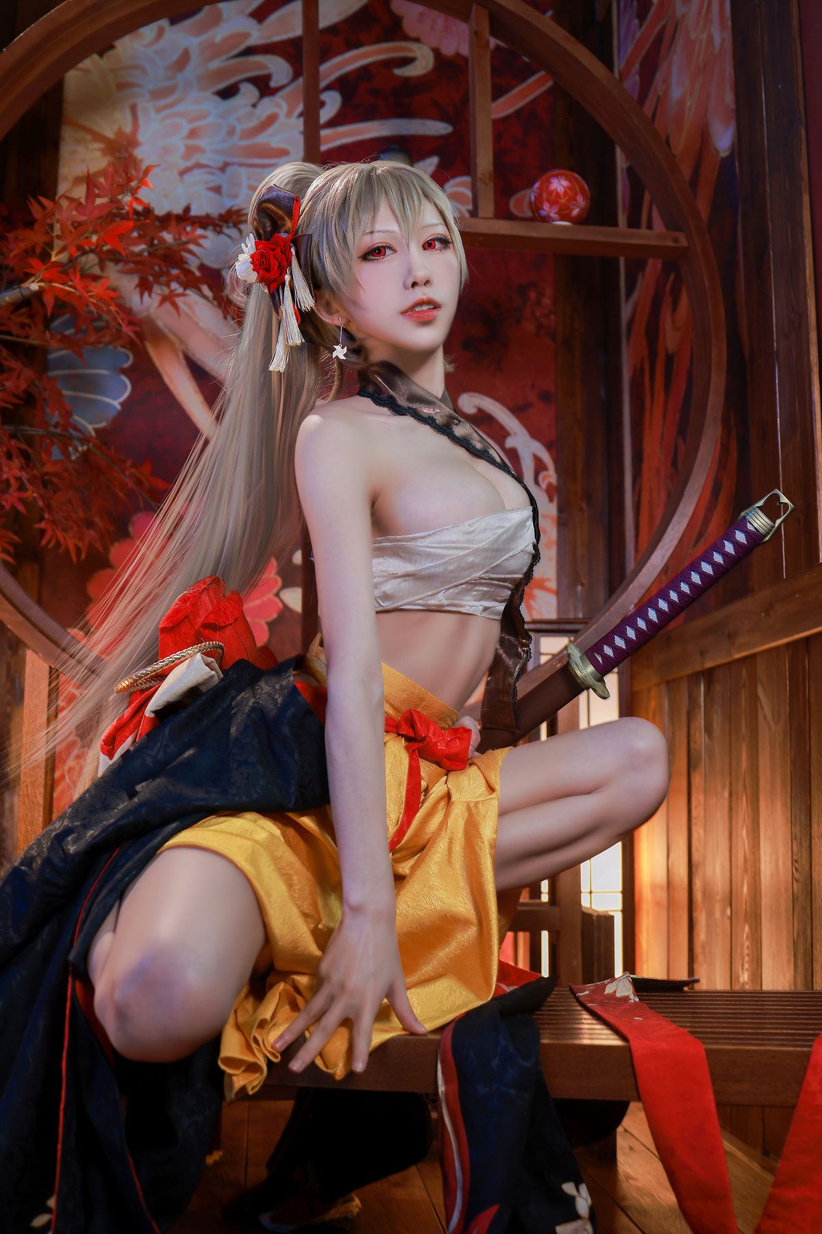 水淼Aqua 让巴尔和服 COS写真